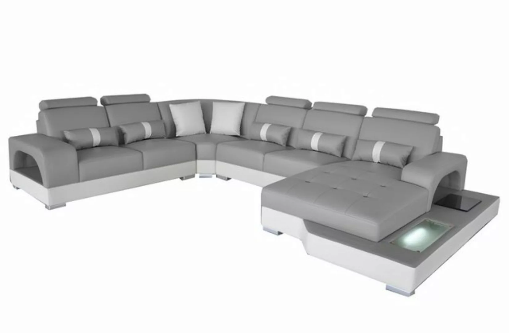 Xlmoebel Sofa Moderne U-Form Ledercouch Wohnlandschaft Ecksofa Garnitur Des günstig online kaufen