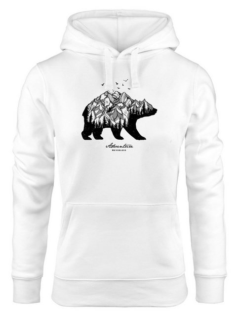 Neverless Hoodie Hoodie Damen Bär Abenteuer Berge Wald Bear Mountains Adven günstig online kaufen