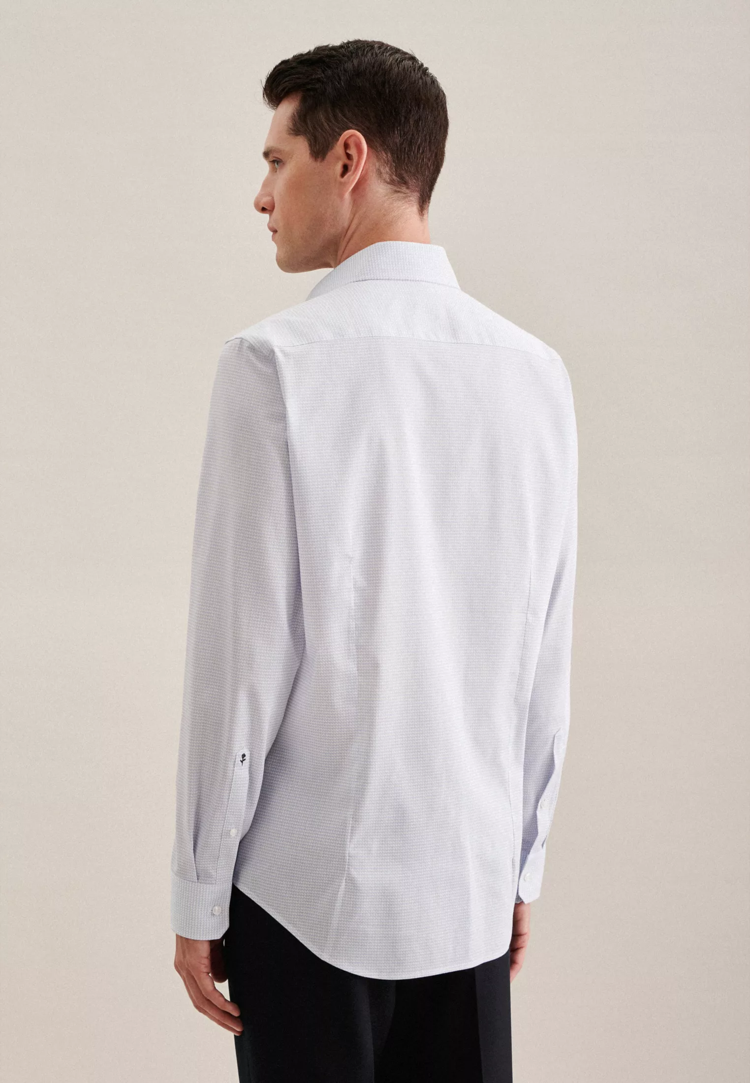 seidensticker Businesshemd "Slim", Slim Langarm Kentkragen Druck günstig online kaufen