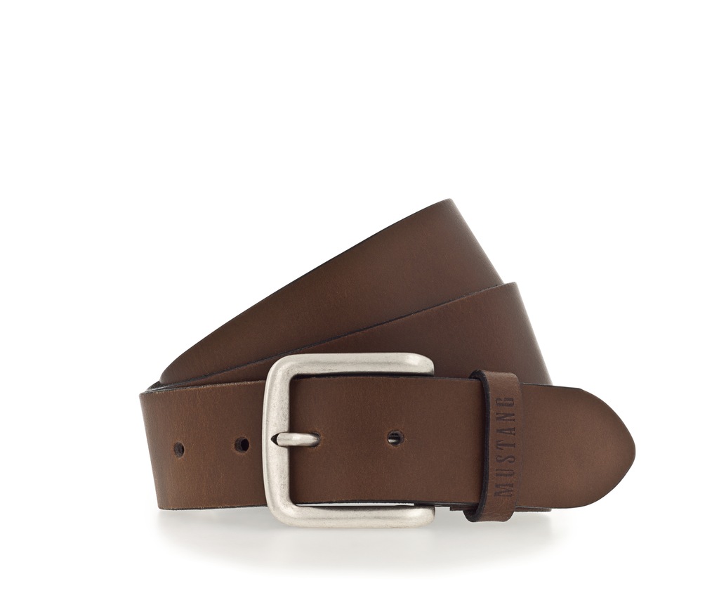 MUSTANG Ledergürtel, Klassische Dornschließe in leichter Used-Optik, 4 cm günstig online kaufen