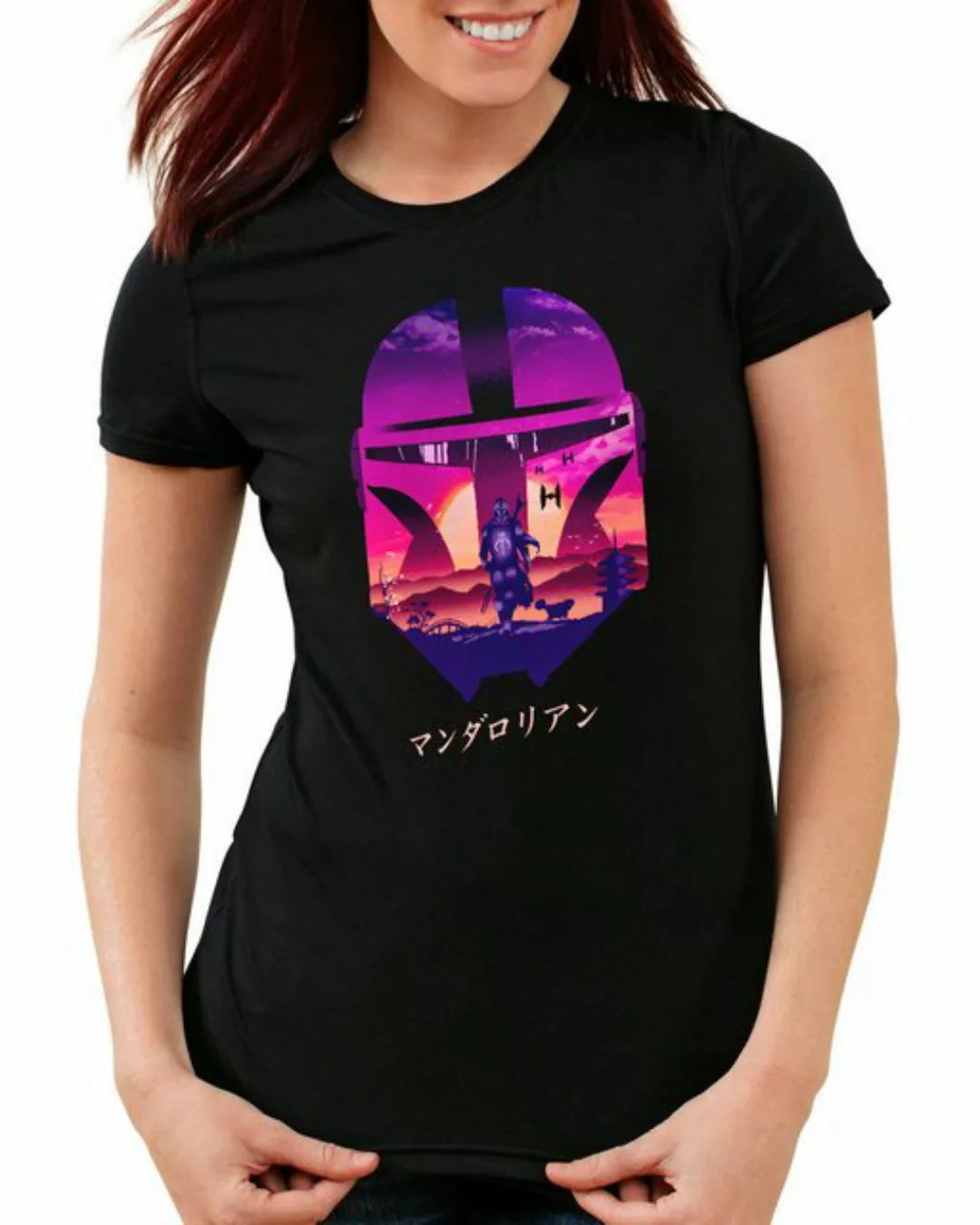 style3 T-Shirt Bounty Hunter Purple mando kopfgeldjäger star mandalorian wa günstig online kaufen