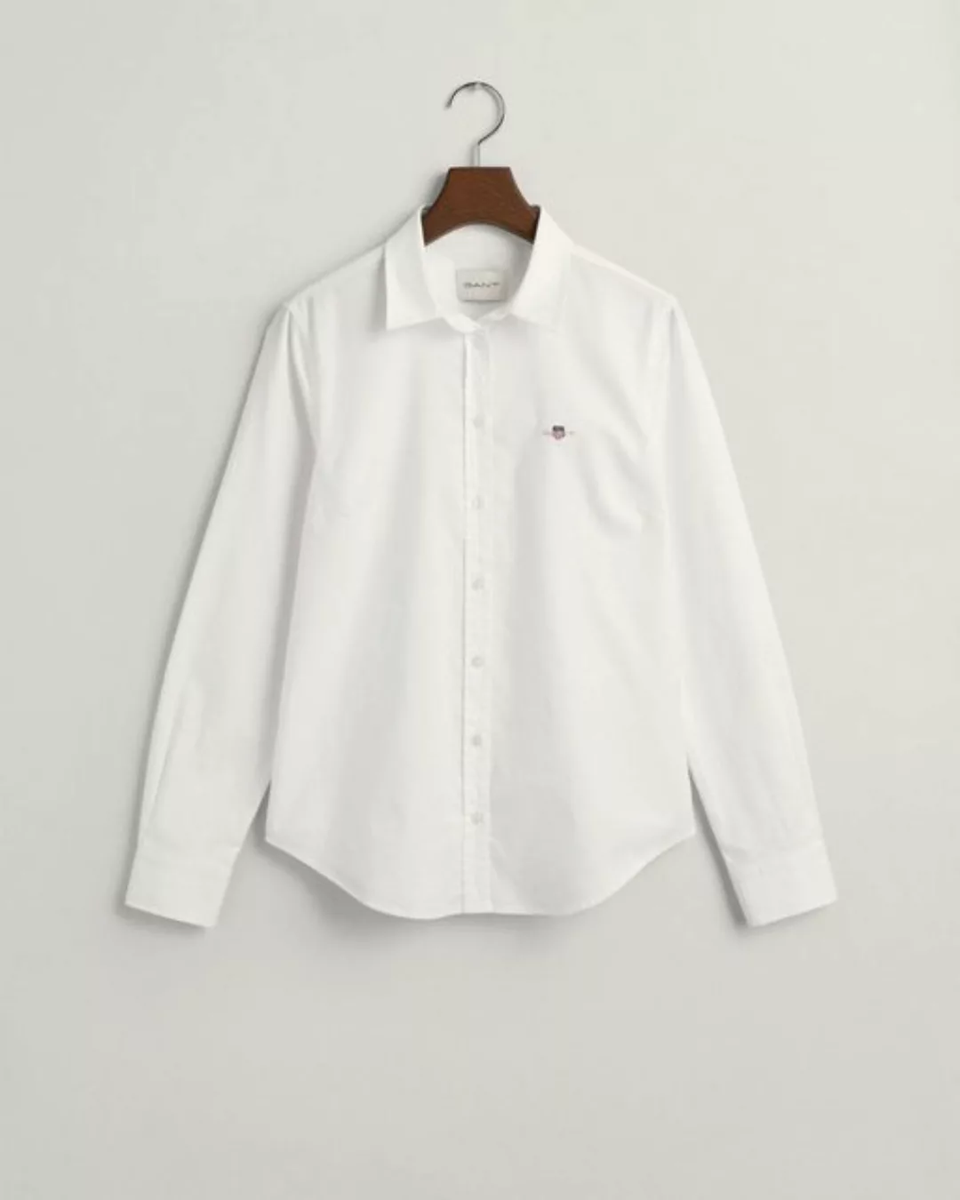 Gant Blusenshirt SLIM STRETCH OXFORD SHIRT, WHITE günstig online kaufen