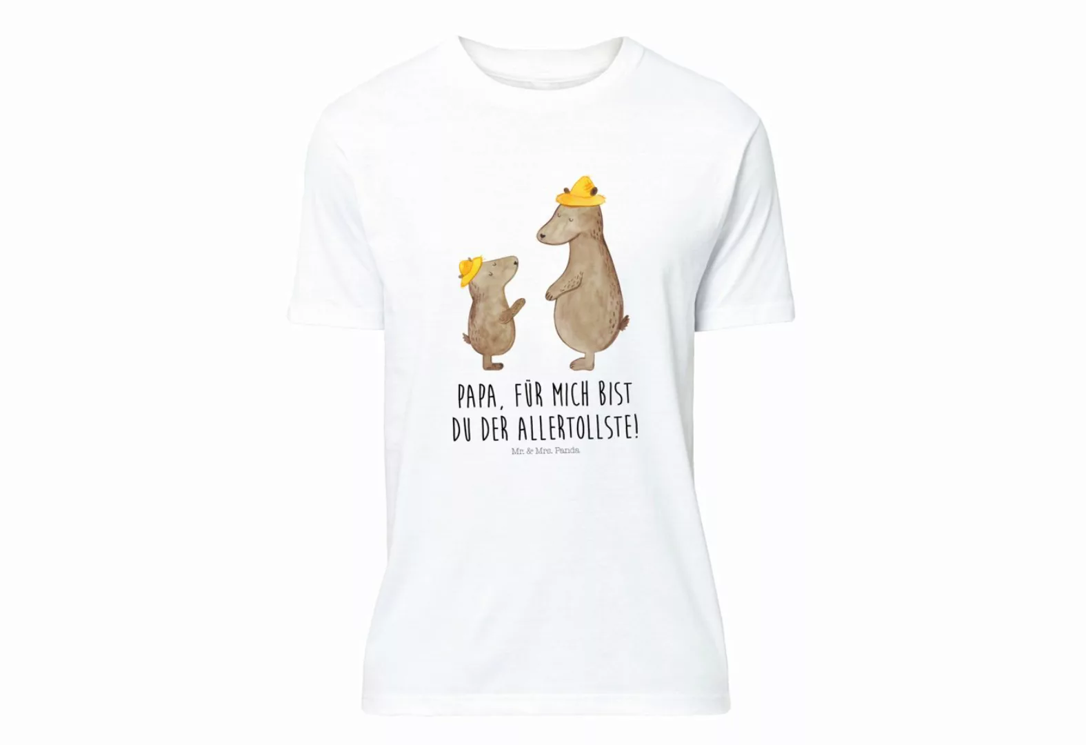 Mr. & Mrs. Panda T-Shirt Bären mit Hut - Weiß - Geschenk, Sohn, T-Shirt, Ge günstig online kaufen