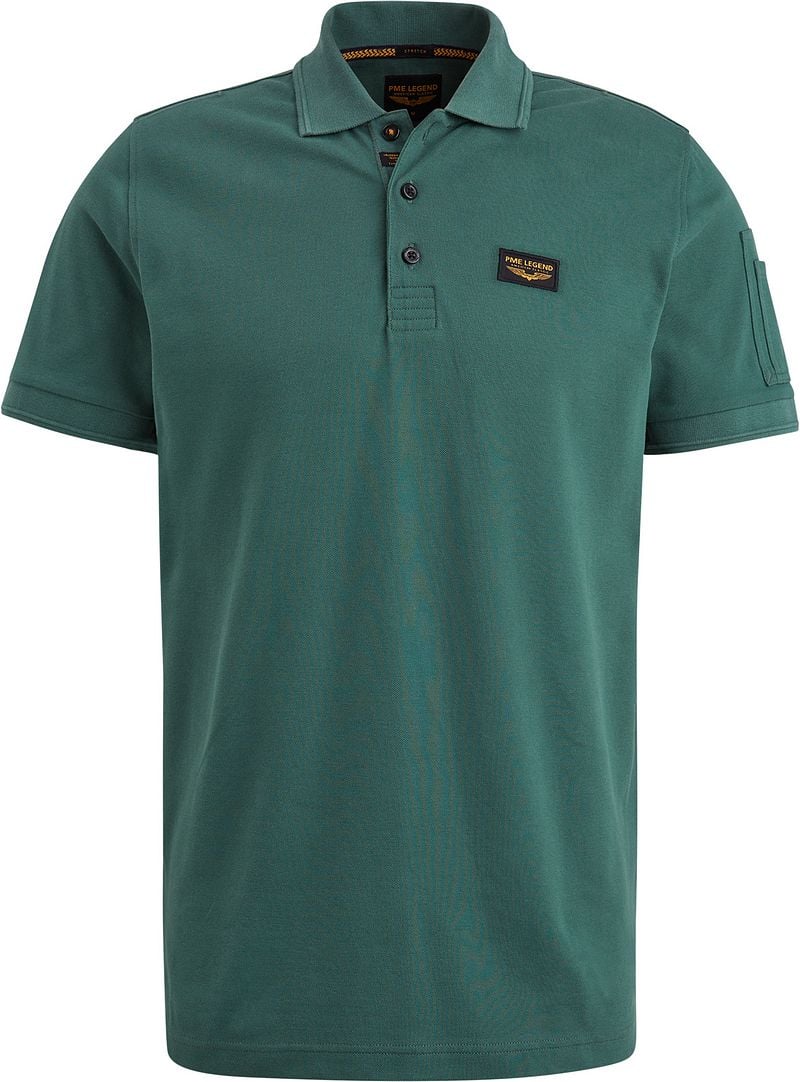 PME Legend Poloshirt Trackway Forest Grün - Größe M günstig online kaufen