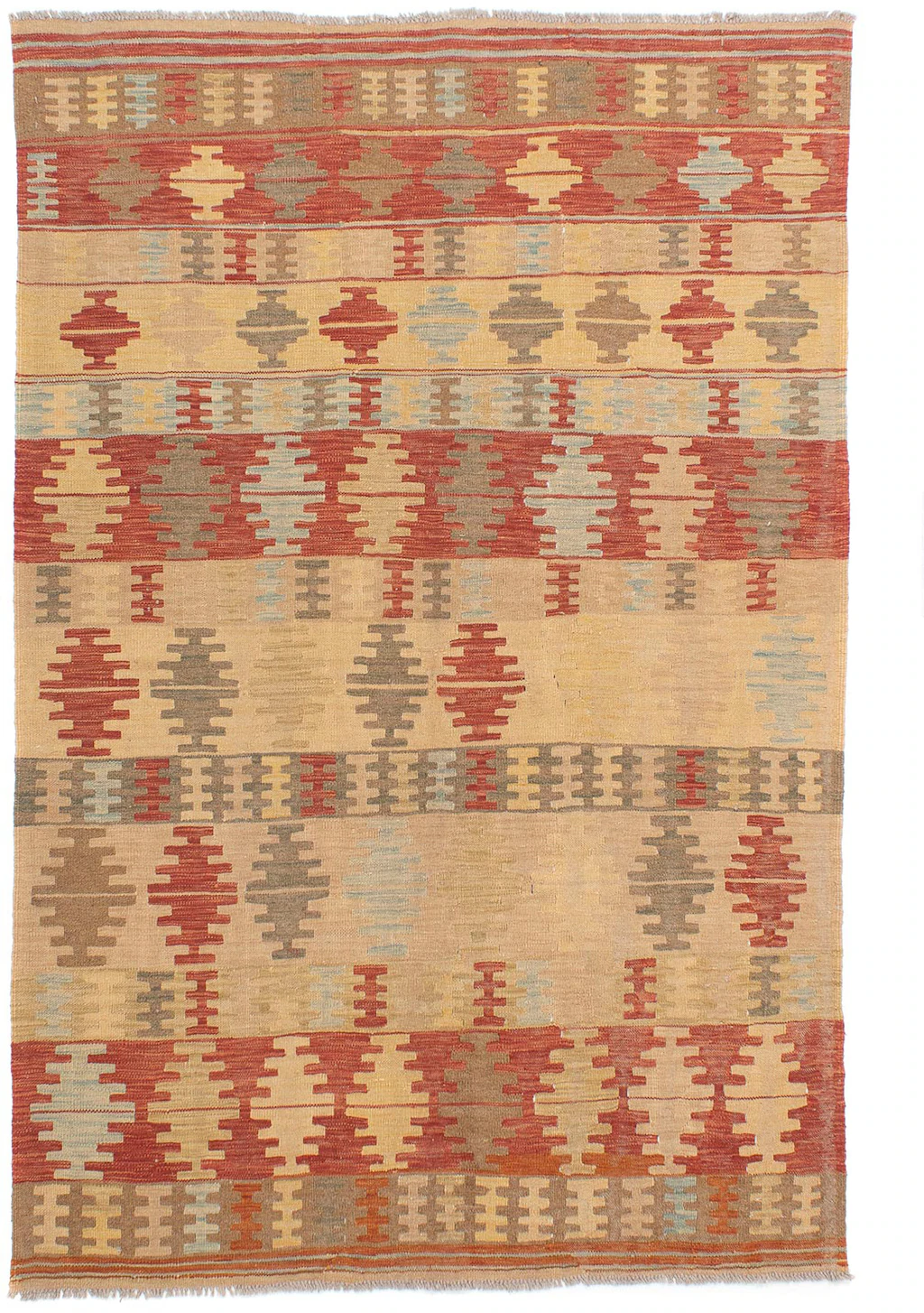 morgenland Wollteppich »Kelim - Oriental - 196 x 152 cm - mehrfarbig«, rech günstig online kaufen