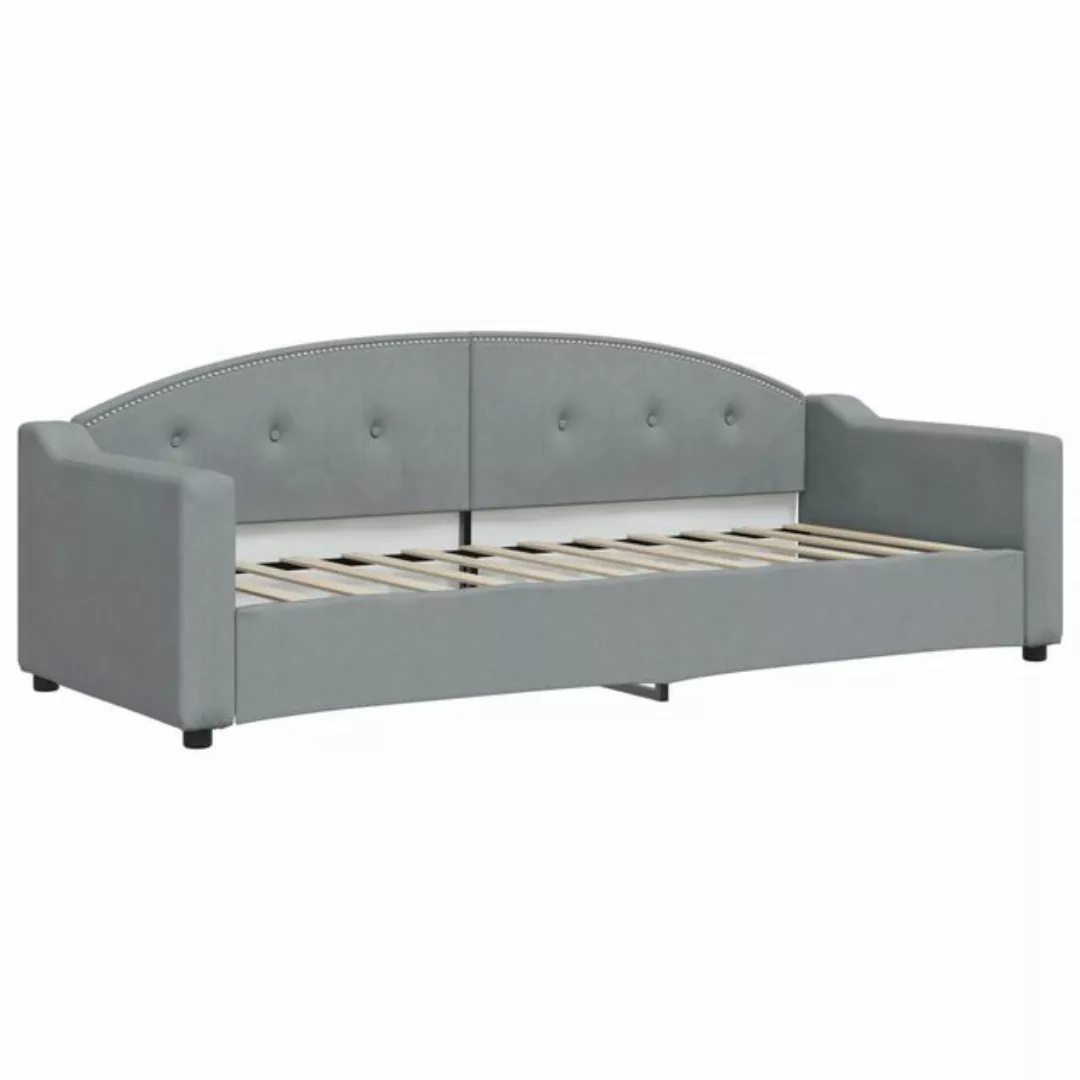 vidaXL Bett, Tagesbett Hellgrau 80x200 cm Stoff günstig online kaufen