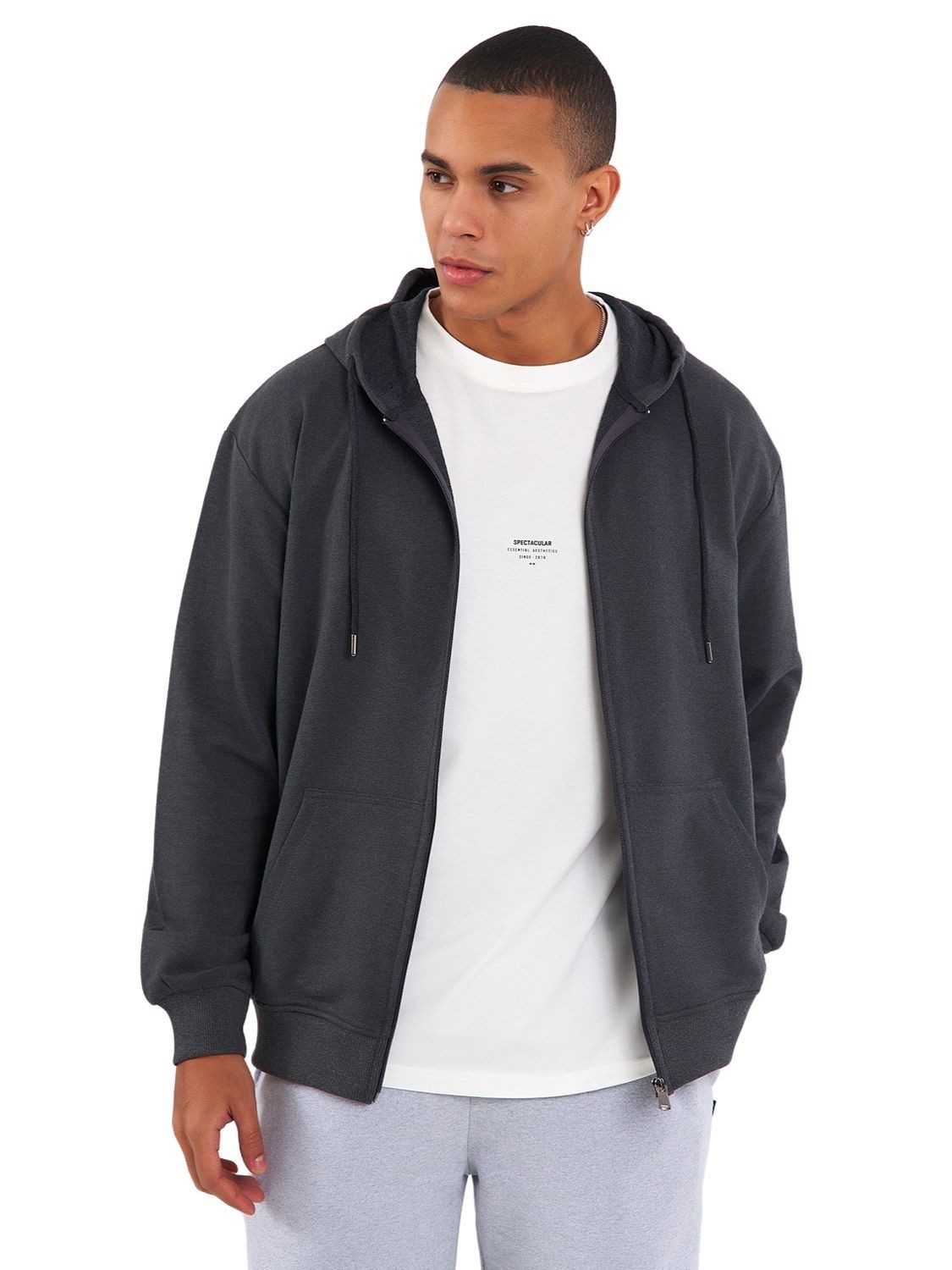 COMEOR Kapuzensweatjacke Herren Zip-Hoodie Kapuzenjacke Sweatshirt günstig online kaufen