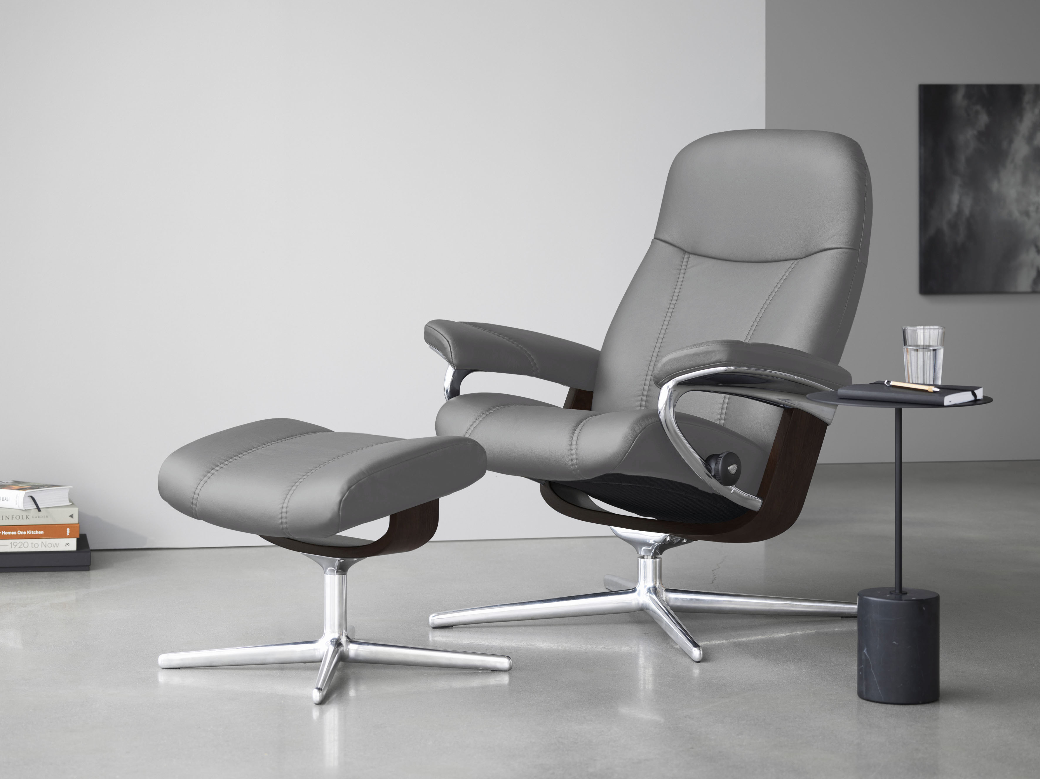 Stressless Relaxsessel "Consul", (Set, Relaxsessel mit Hocker), mit Hocker, günstig online kaufen