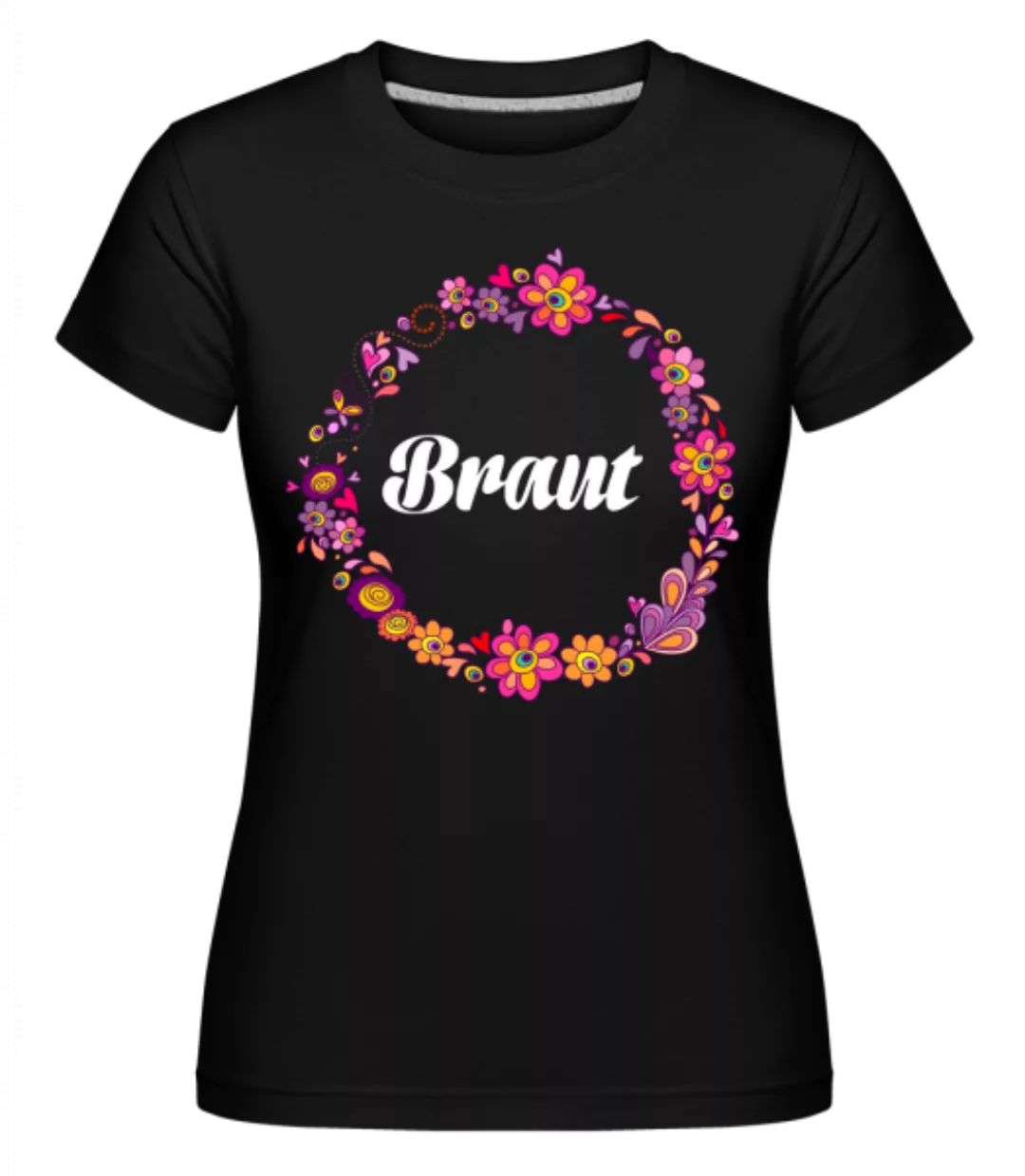 JGA Braut Blumenkranz · Shirtinator Frauen T-Shirt günstig online kaufen