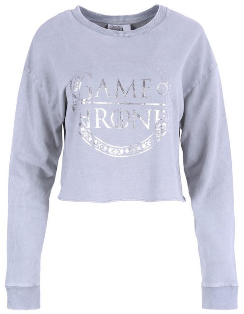 Sarcia.eu Langarmbluse Graues, kurzes Sweatshirt Game of Thrones XS günstig online kaufen