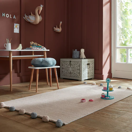 FLAIR RUGS Teppich »Kinder Pom«, rechteckig, Wendbarer Teppich günstig online kaufen