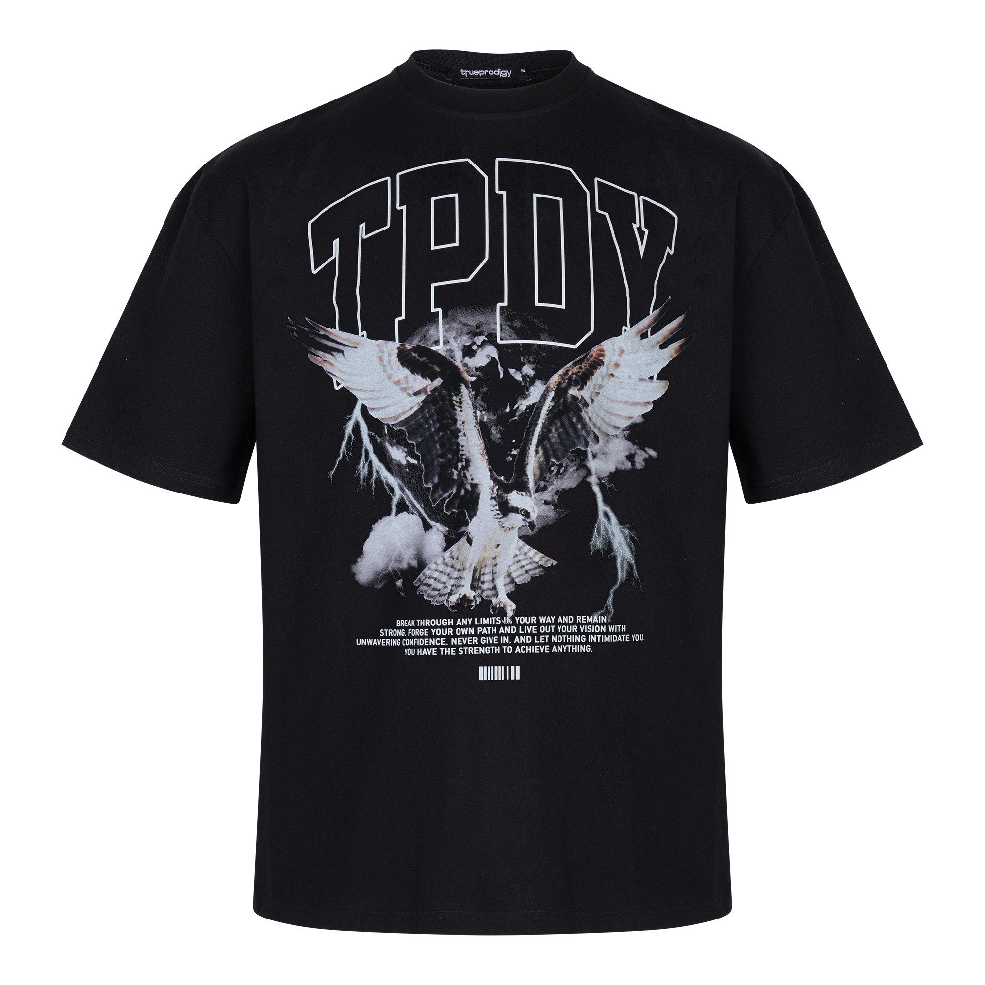 trueprodigy Oversize-Shirt Yuki Logoprint Rundhals dicker günstig online kaufen