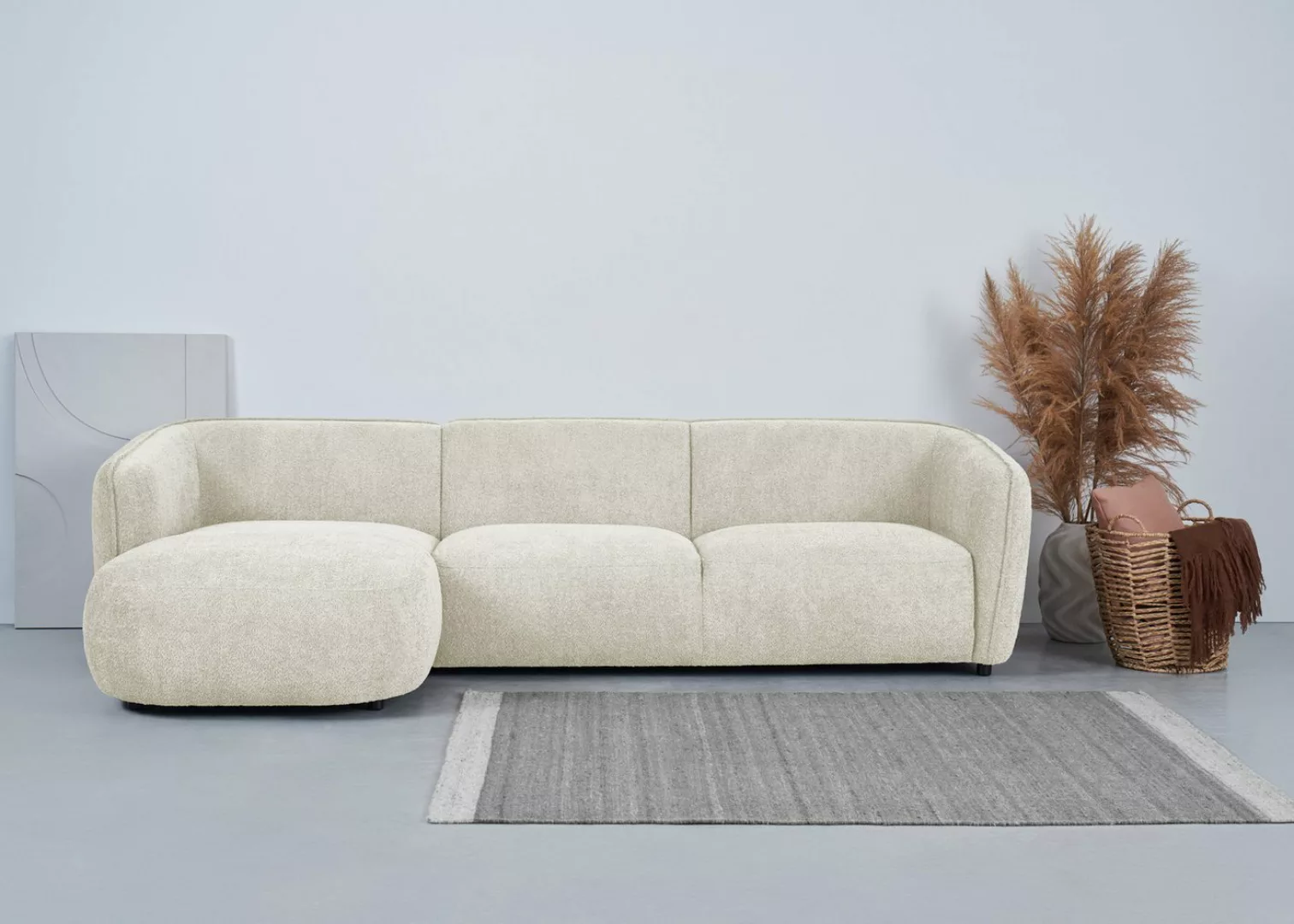 andas Ecksofa "Ostrup", schlichtes modernes Design, in verschiedenen Farben günstig online kaufen