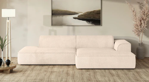 andas Ecksofa "TORSTAD", extra große Recamiere im loungigen Stil, in Bouclé günstig online kaufen