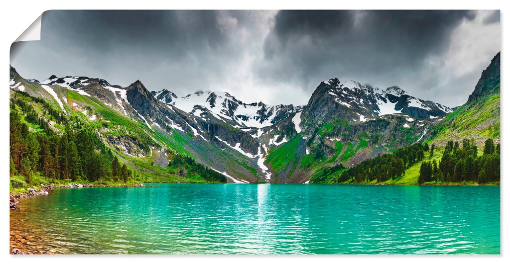 Artland Wandbild "Bergsee", Berge, (1 St.), als Alubild, Outdoorbild, Leinw günstig online kaufen