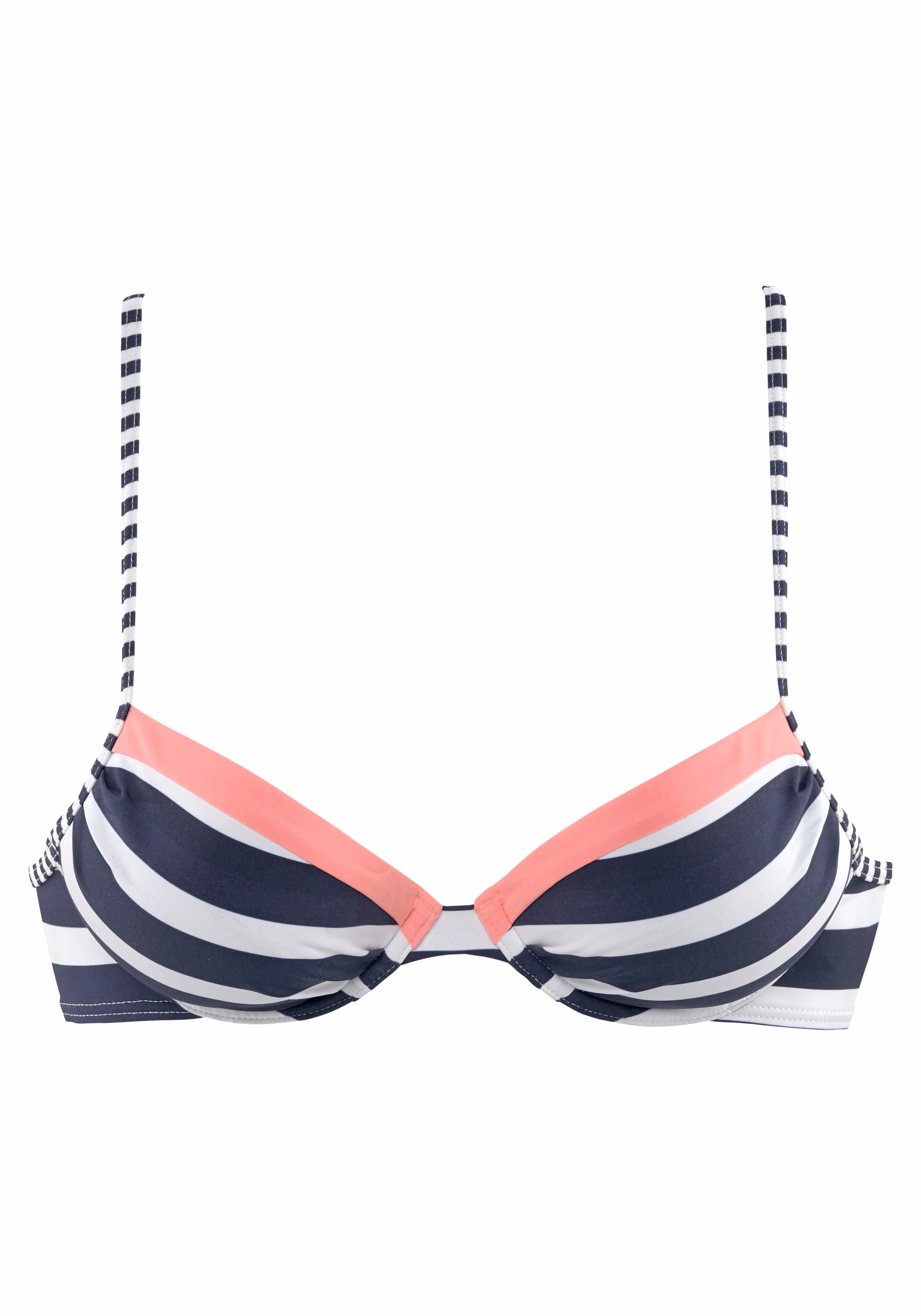 KangaROOS Push-Up-Bikini-Top "Anita", im sportlichen Blockstreifendesign günstig online kaufen