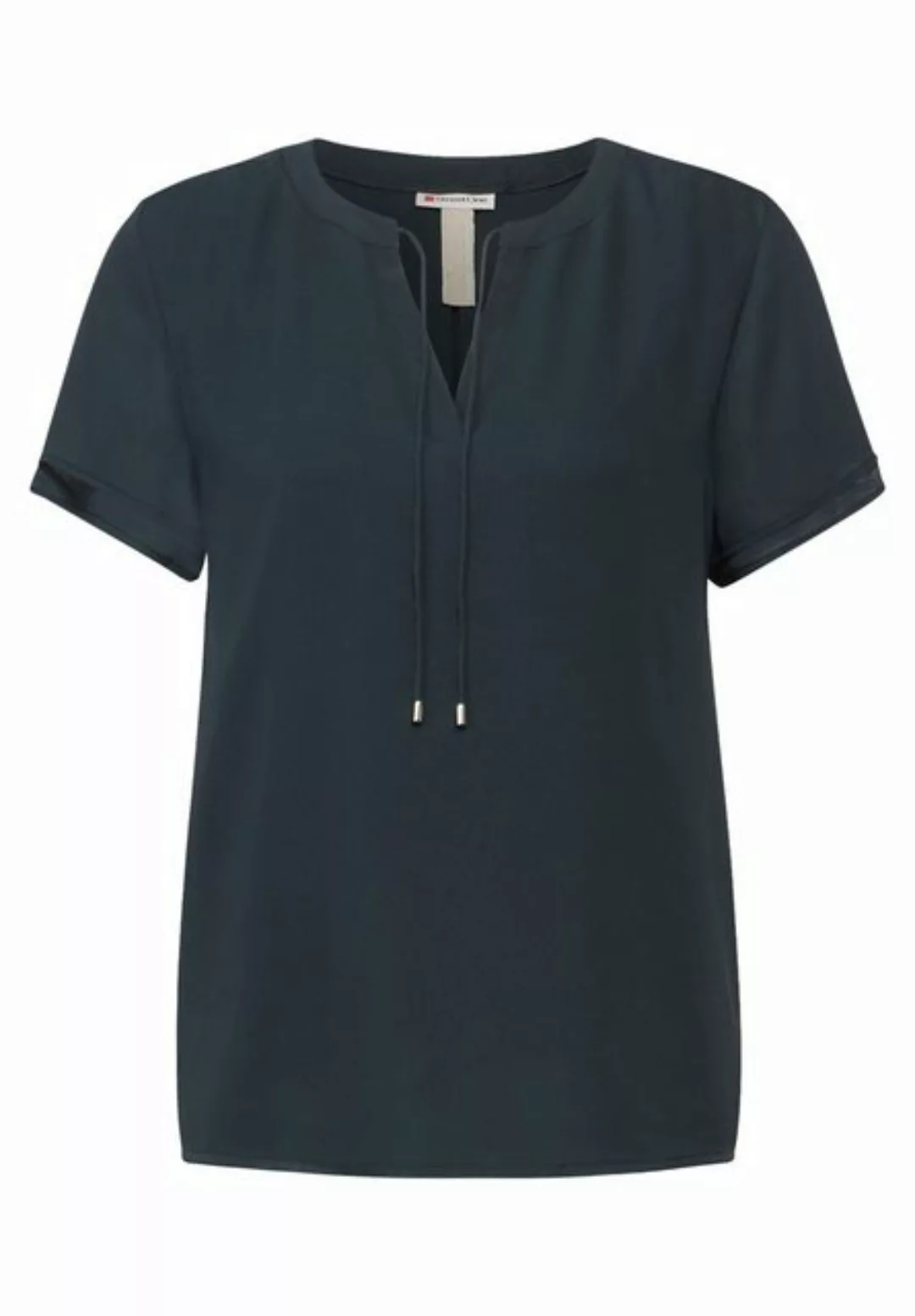 STREET ONE Chiffonbluse, in Unifarbe günstig online kaufen