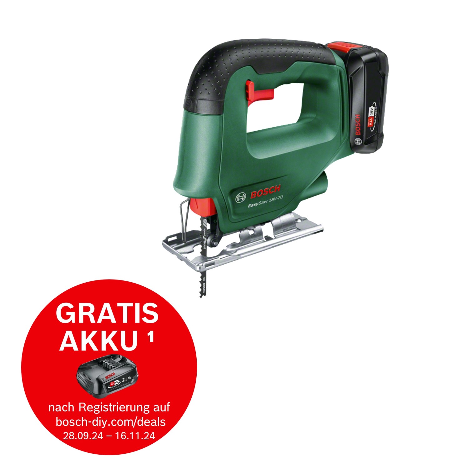 Bosch Akku-Stichsäge EasySaw 18V-70 Set günstig online kaufen