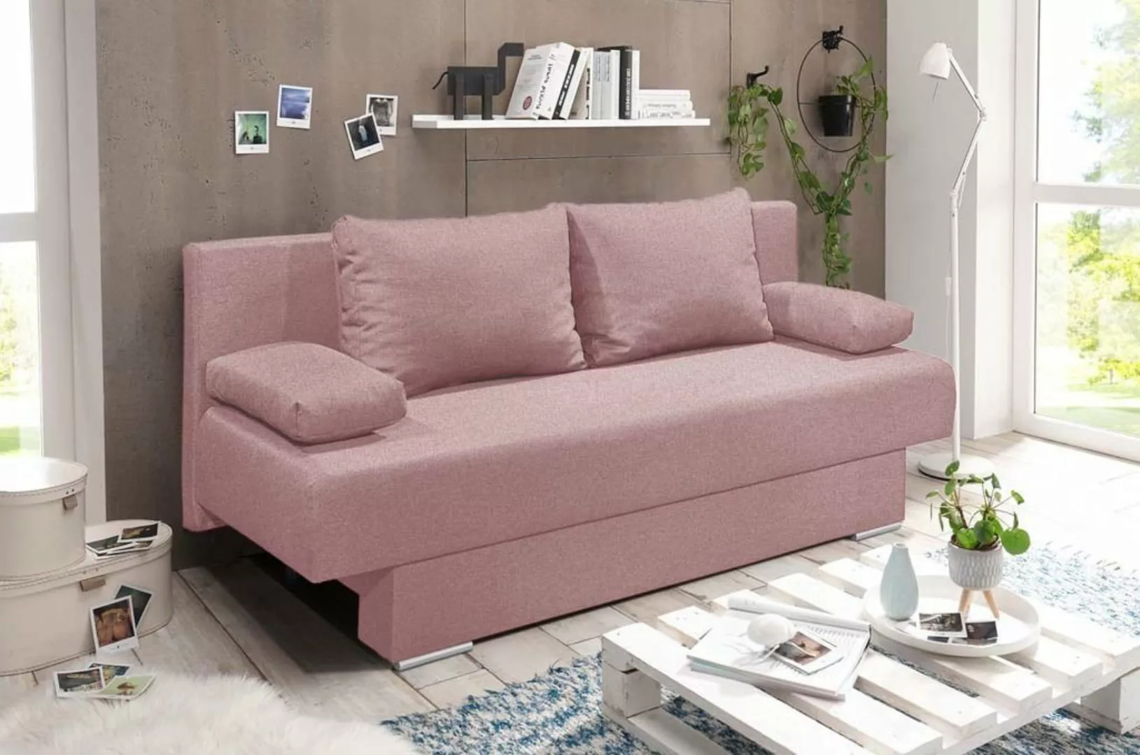 ED EXCITING DESIGN Schlafsofa, MELANIE Schlafsofa Schlafcouch Polstergarnit günstig online kaufen