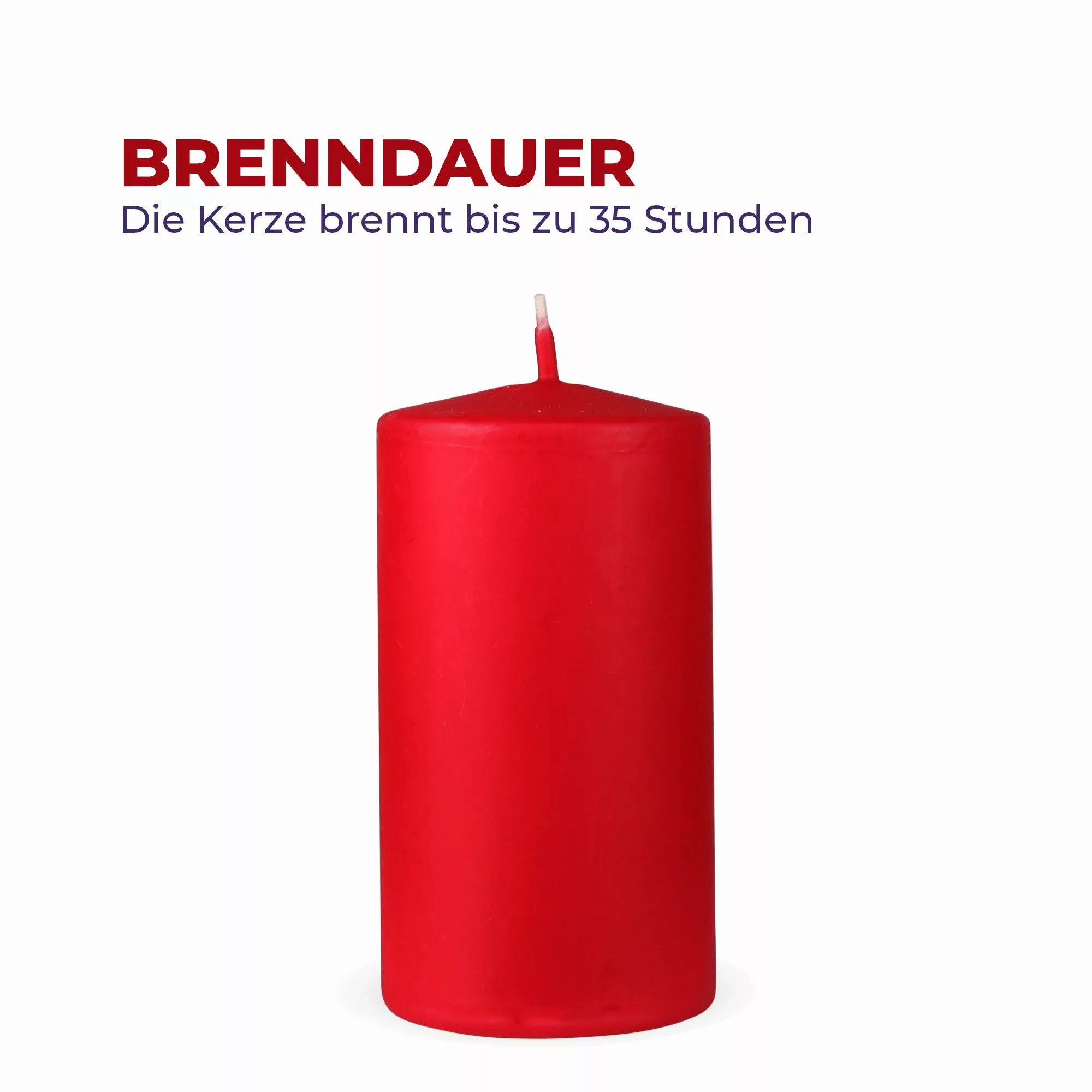HS Candle Stumpenkerze Säulenkerze Ø7cm (4-tlg), günstig online kaufen