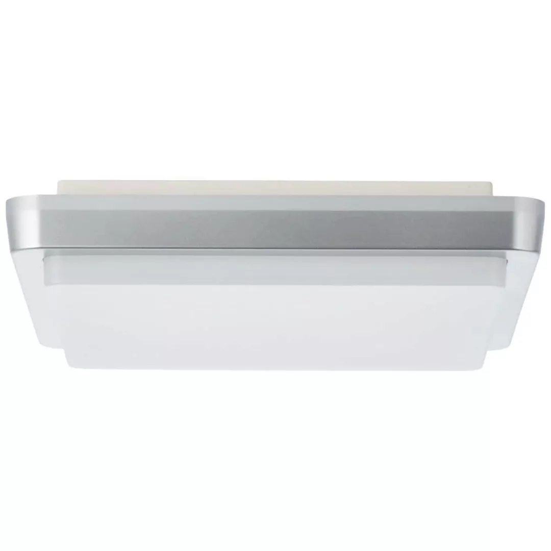 LED Deckenleuchte Devora in Silber 12W 1500lm IP65 eckig günstig online kaufen