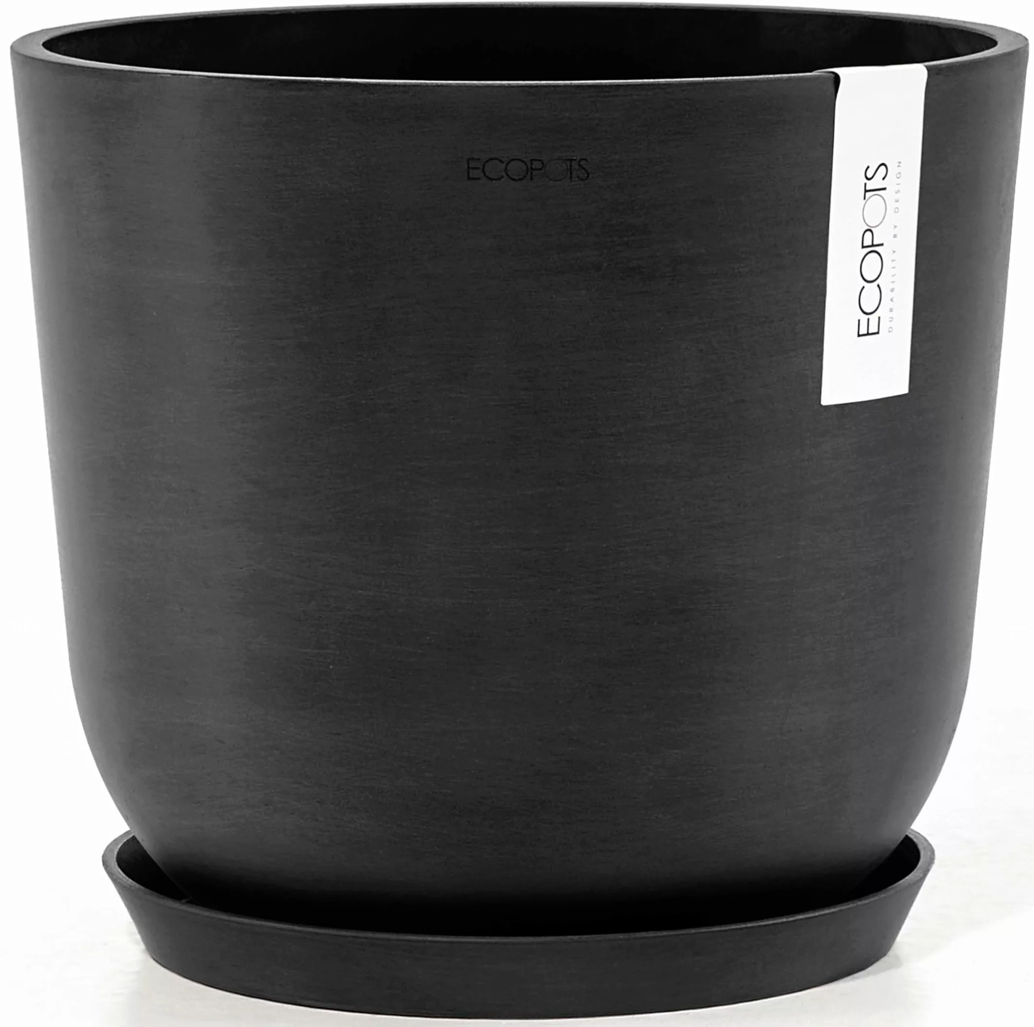 ECOPOTS Blumentopf "Oslo 25 + Wassersystem Dunkelgrau", für innen und außen günstig online kaufen