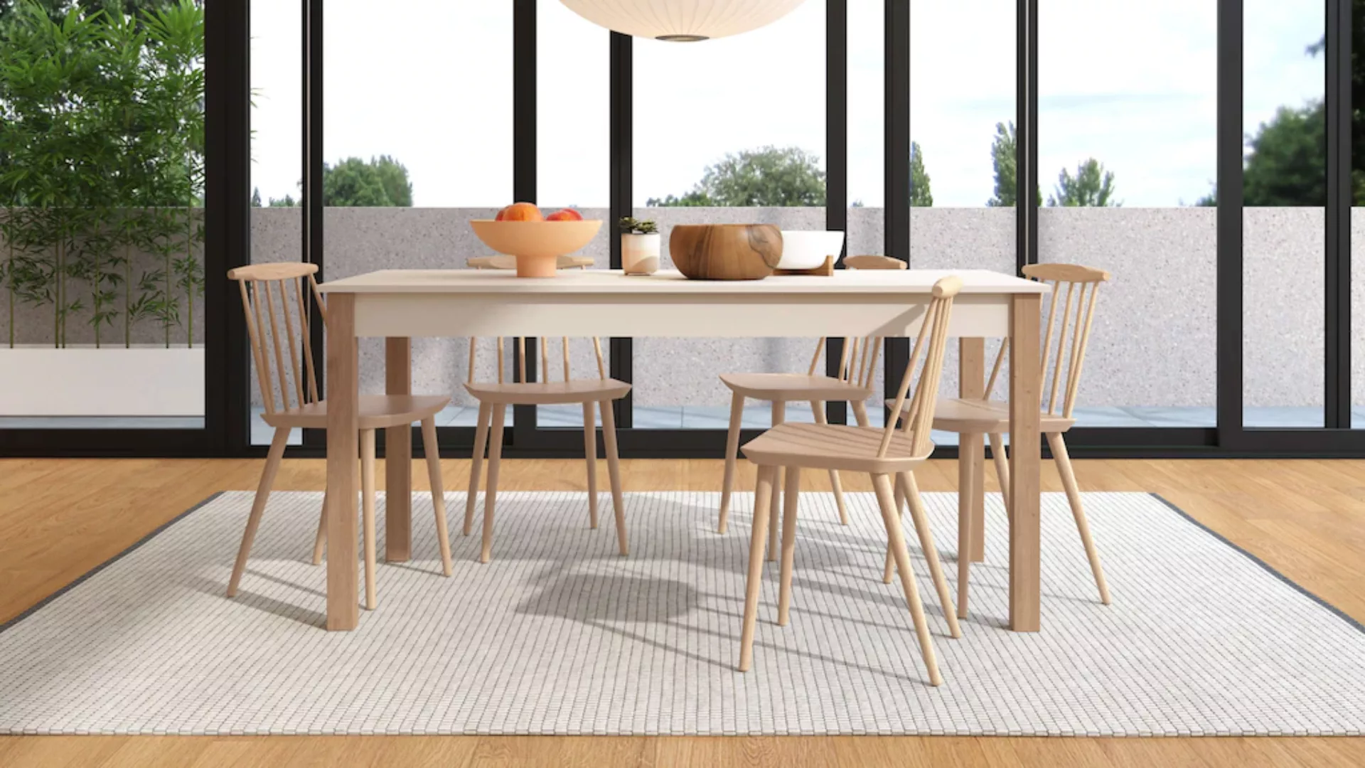 Home affaire Esstisch "Belfort, 160-200 cm, Elegant, modern und stilvolles günstig online kaufen