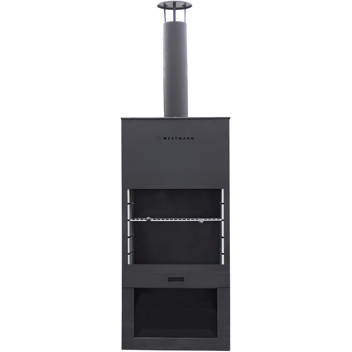 Westmann Grill und Gartenkamin Schwarz günstig online kaufen