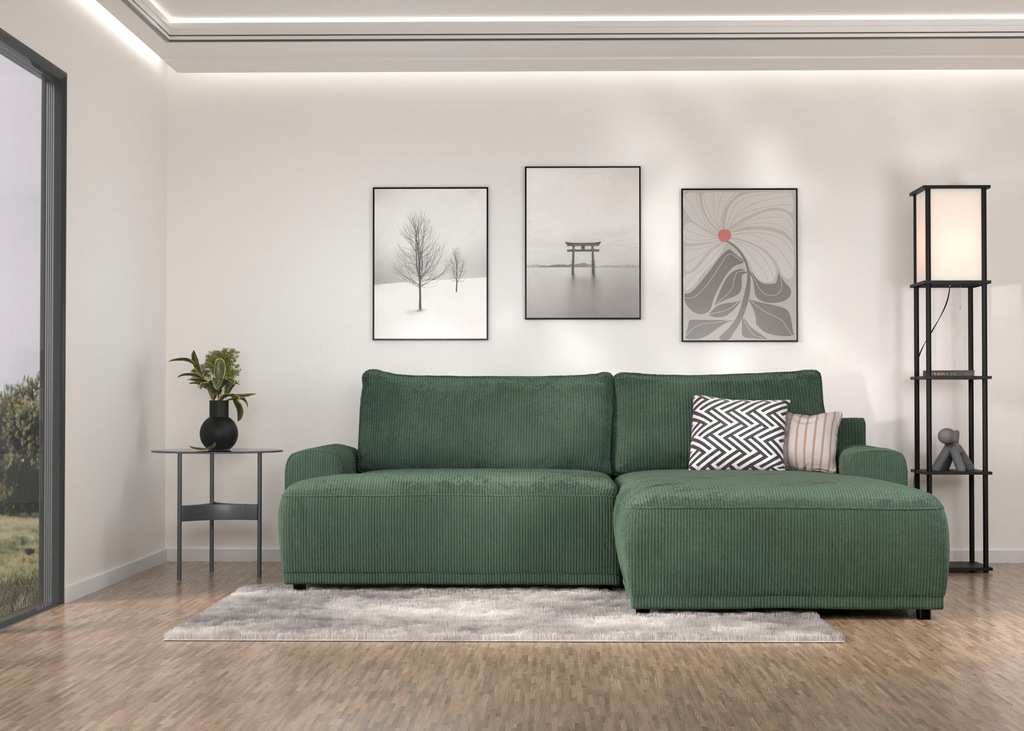 TRENDMANUFAKTUR Ecksofa "Fordon, Schlafsofa mit Bettkasten, Couch in L-Form günstig online kaufen