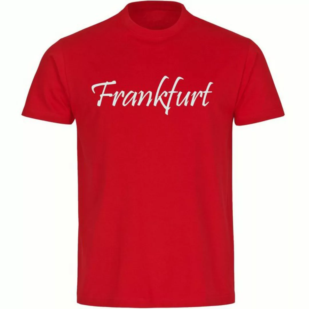 multifanshop T-Shirt Herren Frankfurt - Schriftzug - Männer günstig online kaufen