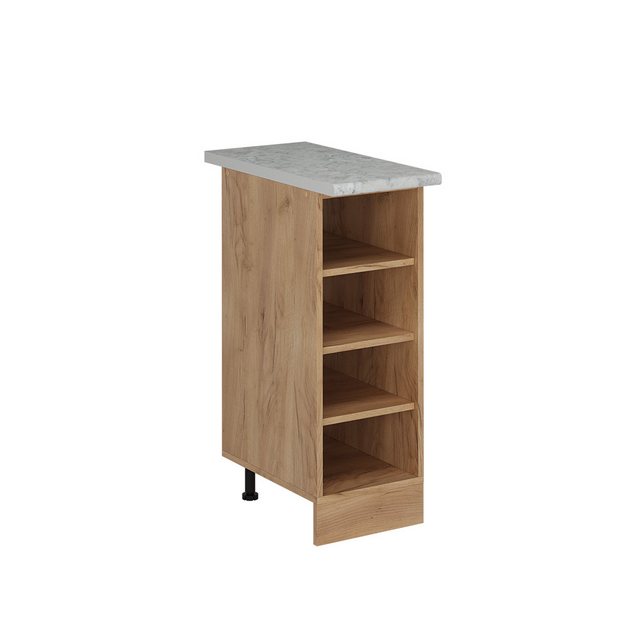 Vicco Unterschrank R-Line, Goldkraft Eiche, 30 cm, AP Marmor günstig online kaufen