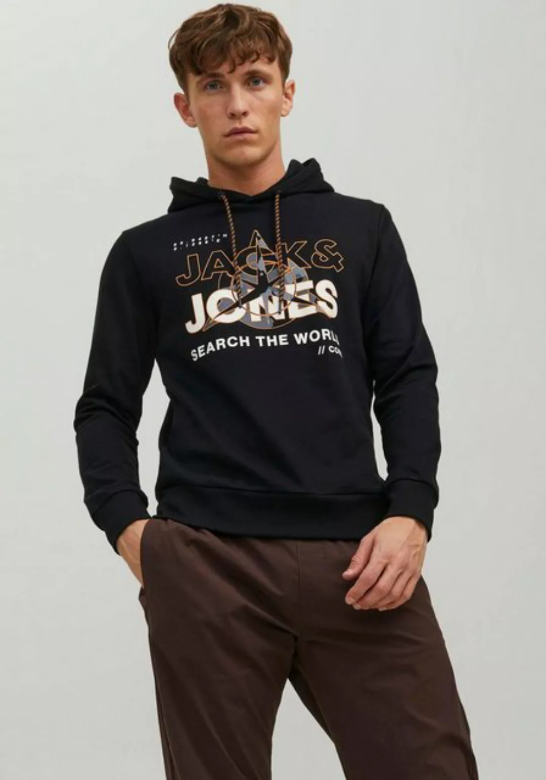 Jack & Jones Kapuzensweatshirt JCOHUNT SWEAT HOOD LN günstig online kaufen