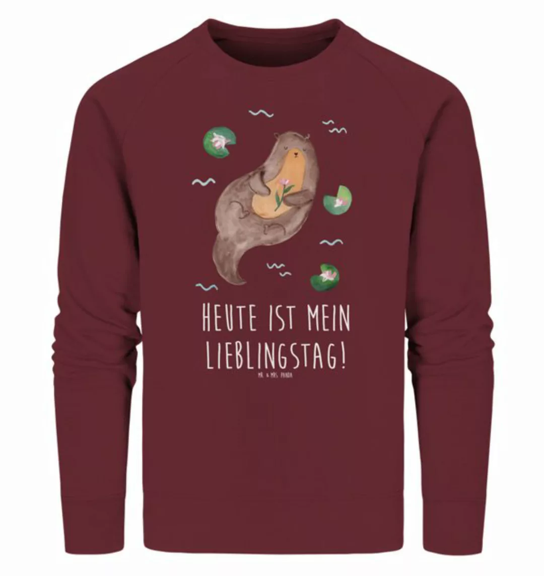 Mr. & Mrs. Panda Longpullover Größe S Otter Seerose - Burgundy - Geschenk, günstig online kaufen