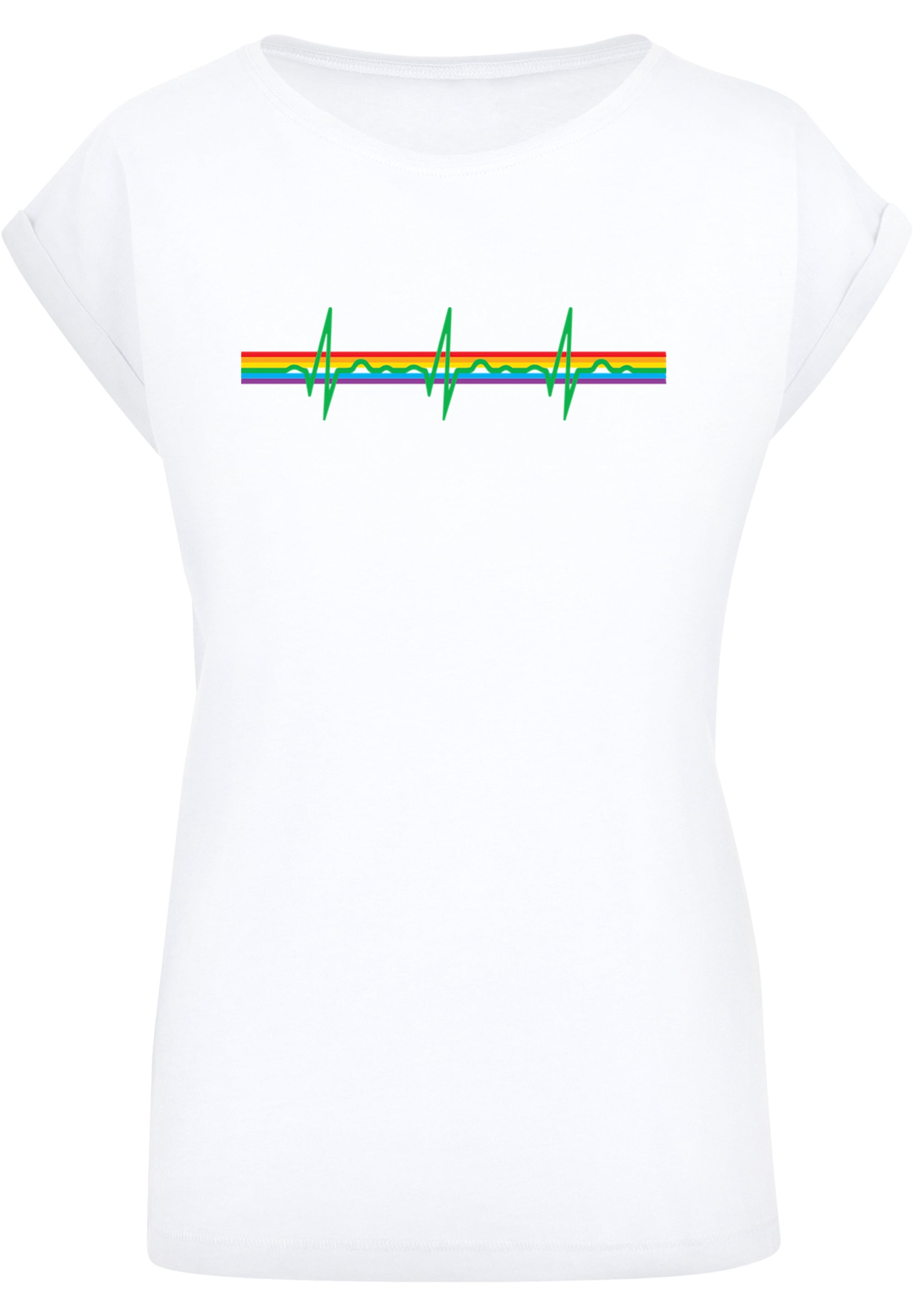 F4NT4STIC T-Shirt "Pink Floyd Prism Heartbeat Rainbow Regenbogen", Damen,Pr günstig online kaufen
