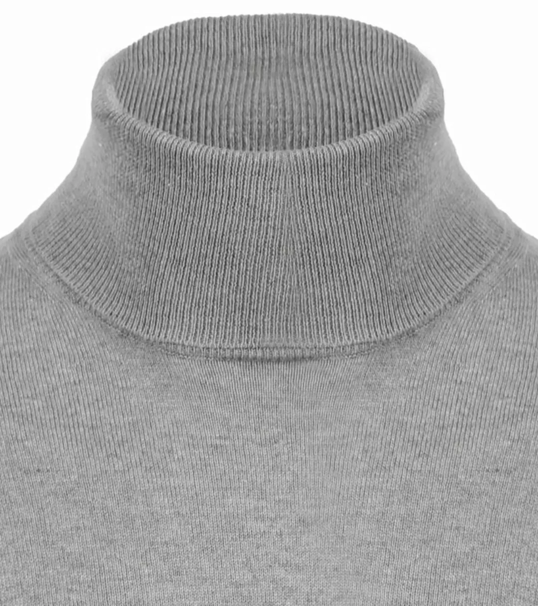 Suitable Ecotec Rollkragenpullover Grau - Größe XL günstig online kaufen