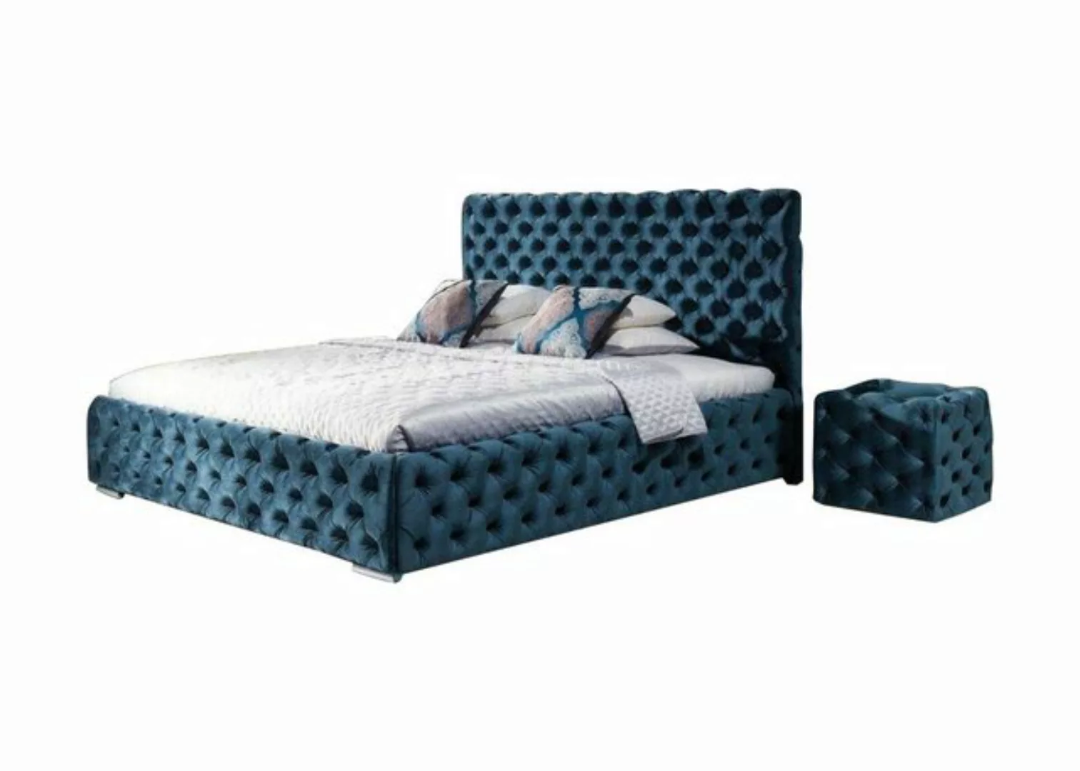 JVmoebel Bett, Bett Schlafzimmer Set Design Möbel Modern Betten Chesterfiel günstig online kaufen