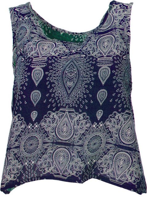 Guru-Shop T-Shirt Boho Sommertop mit offener Rückenpartie,.. Festival, Hipp günstig online kaufen