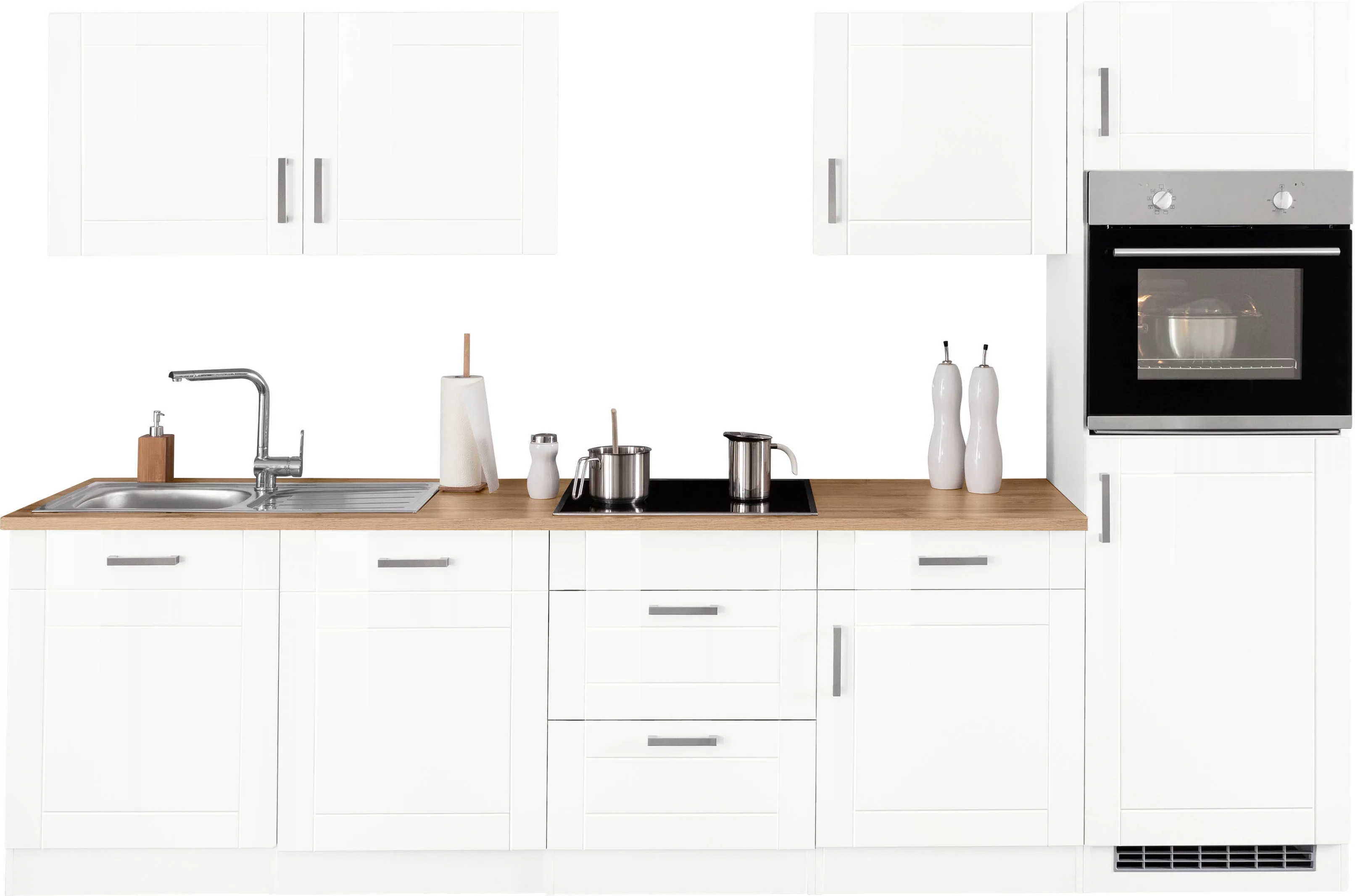 HELD MÖBEL Küchenzeile "Tinnum", ohne E-Geräte, Breite 300 cm günstig online kaufen
