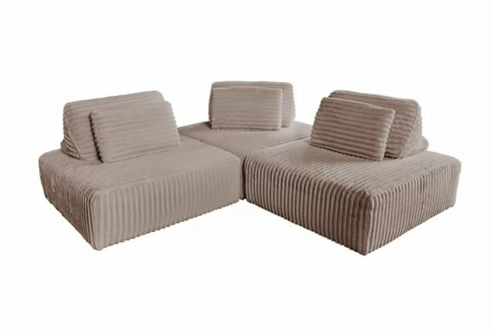 KAWOLA Sofa WIOLO SOFT, Modulsofa modulare Couch Weicher Breitcord verschie günstig online kaufen