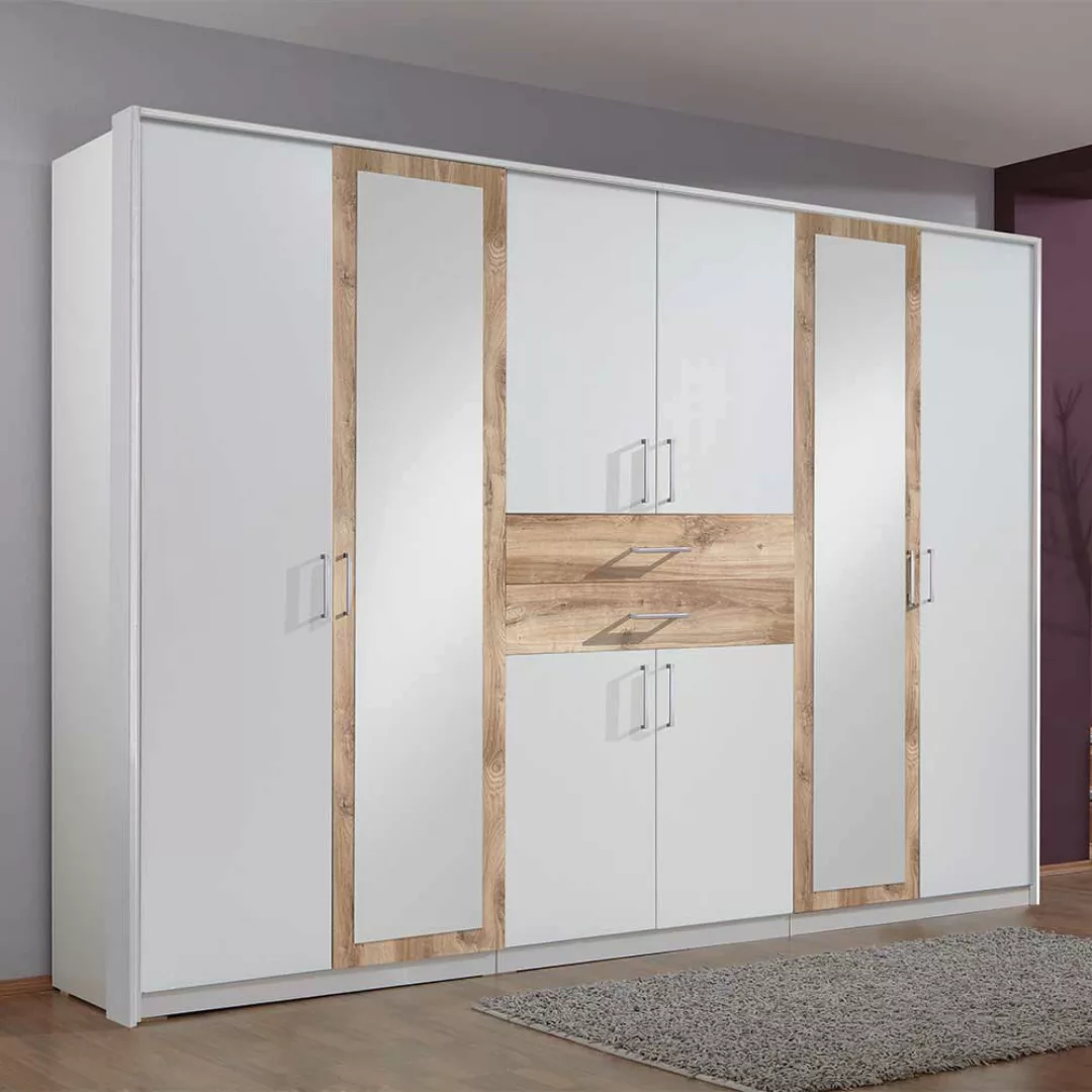 Schrank Schlafzimmer groß in modernem Design Spiegeltüren günstig online kaufen