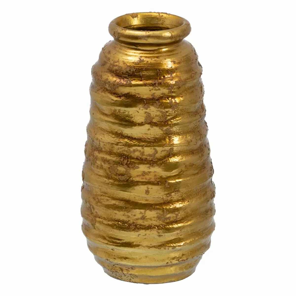 Vase Aus Keramik Gold 15 X 15 X 30 Cm günstig online kaufen