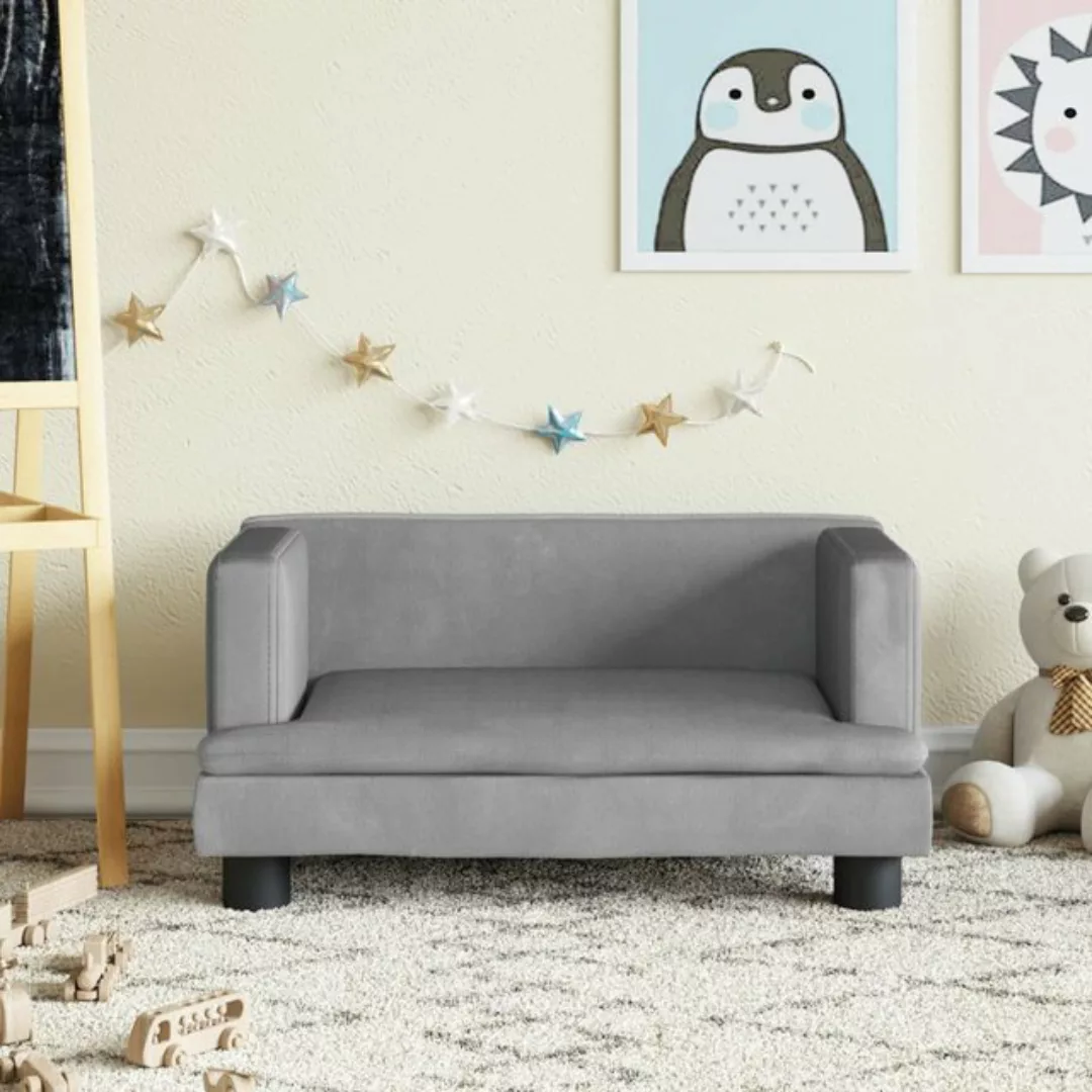 vidaXL Kindersofa Kindersofa Schwarz 60x40x30 cm Samt Kindercouch Kindermöb günstig online kaufen