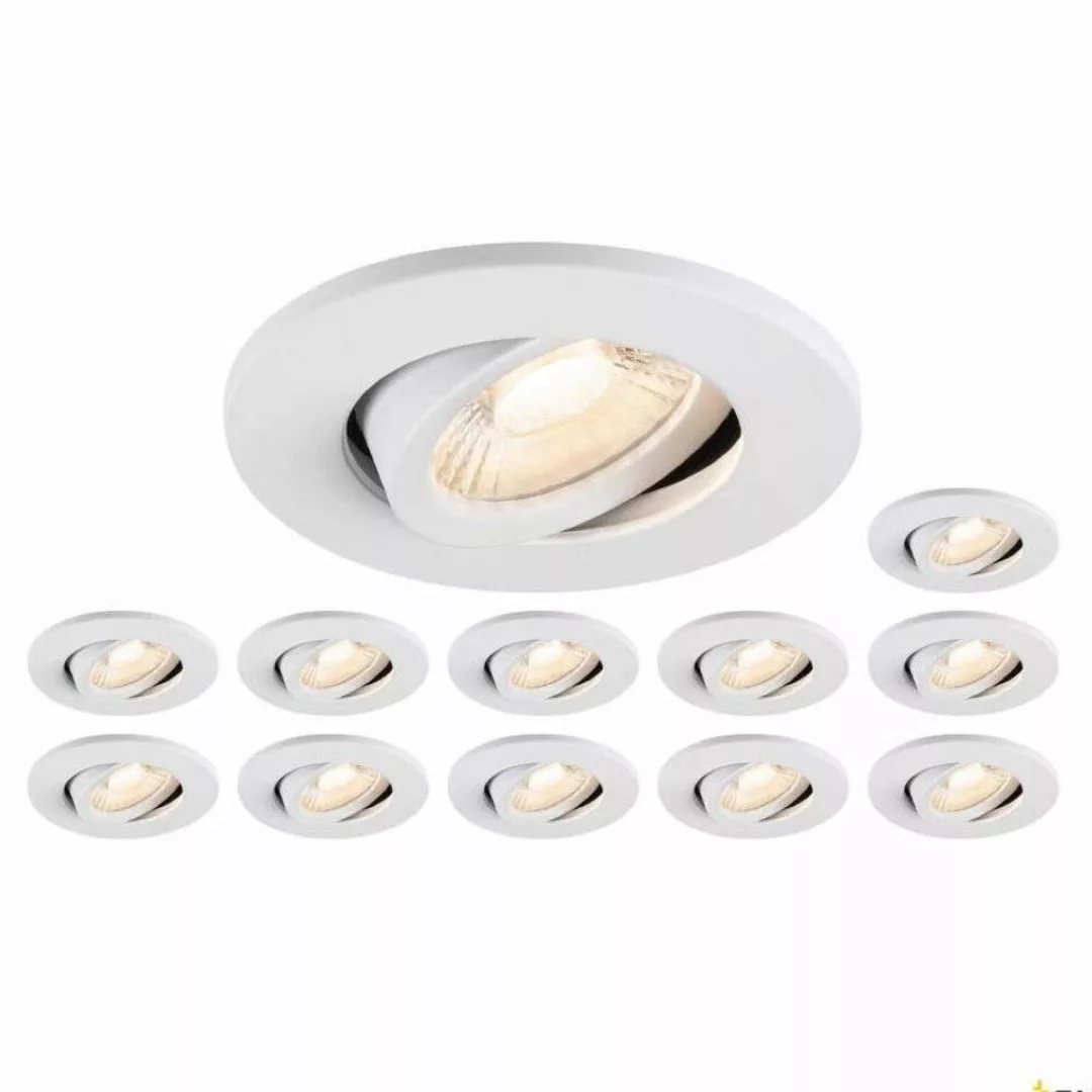 LED Einbauleuchte Universal Downlight Move in Weiß 12x 8W 8160lm günstig online kaufen