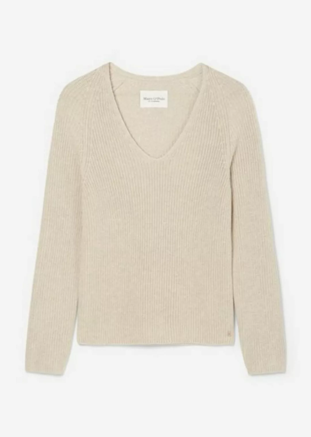 Marc O'Polo Sweatshirt Pullover, V-neck, long-sleeve, half günstig online kaufen