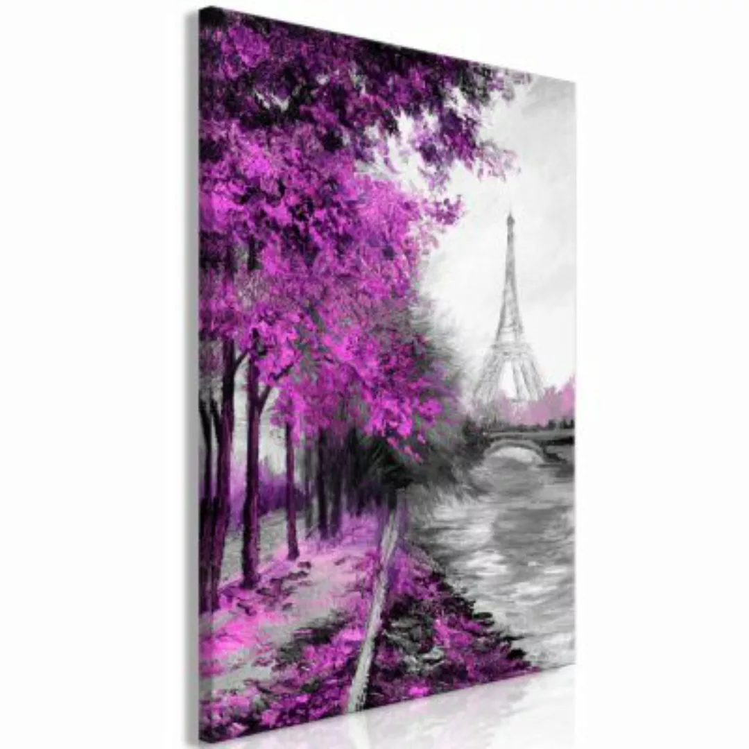 artgeist Wandbild Paris Channel (1 Part) Vertical Pink rosa/grau Gr. 40 x 6 günstig online kaufen