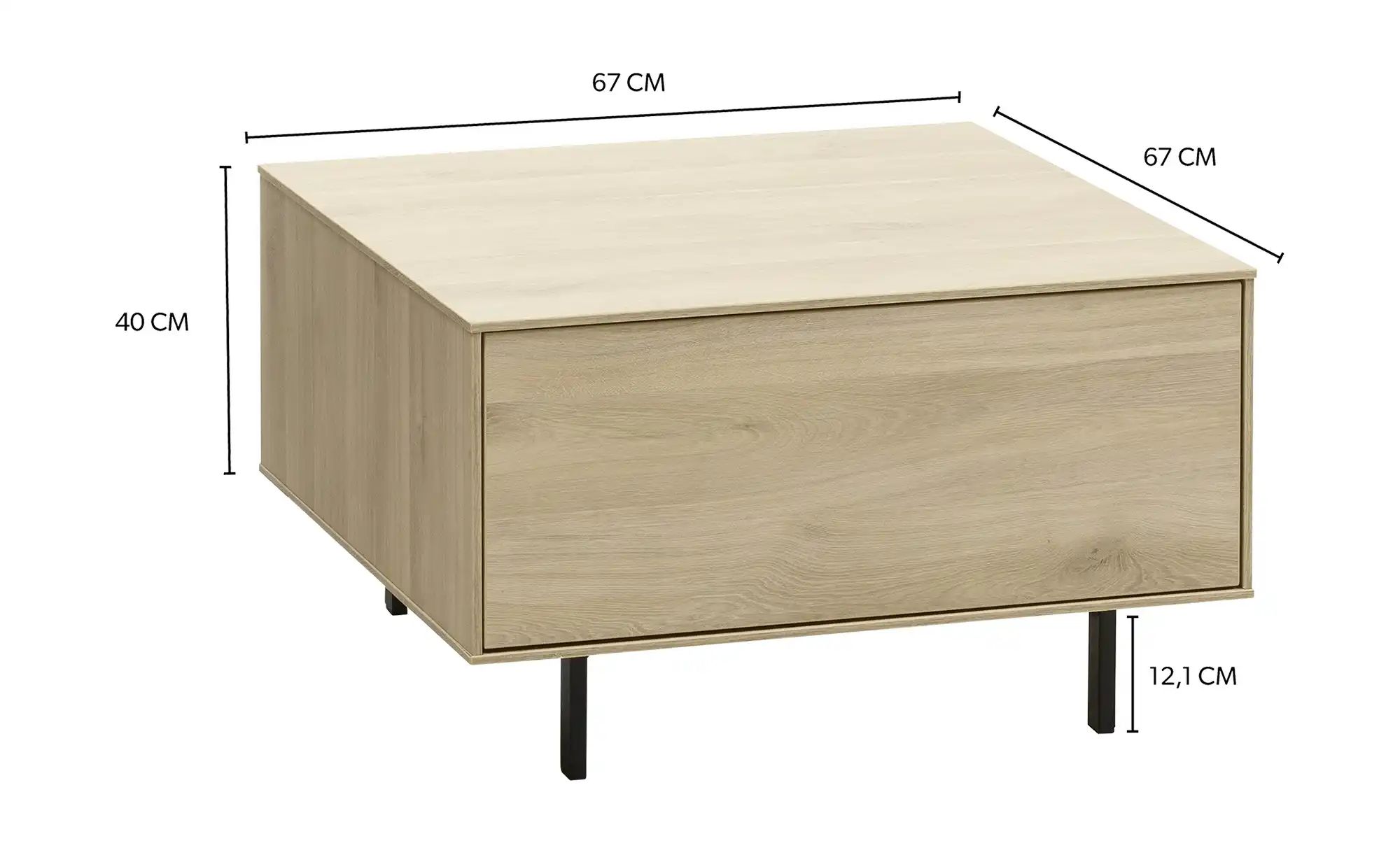 uno Ecktisch  Famous ¦ holzfarben ¦ Maße (cm): B: 67 H: 40 Tische > Couchti günstig online kaufen