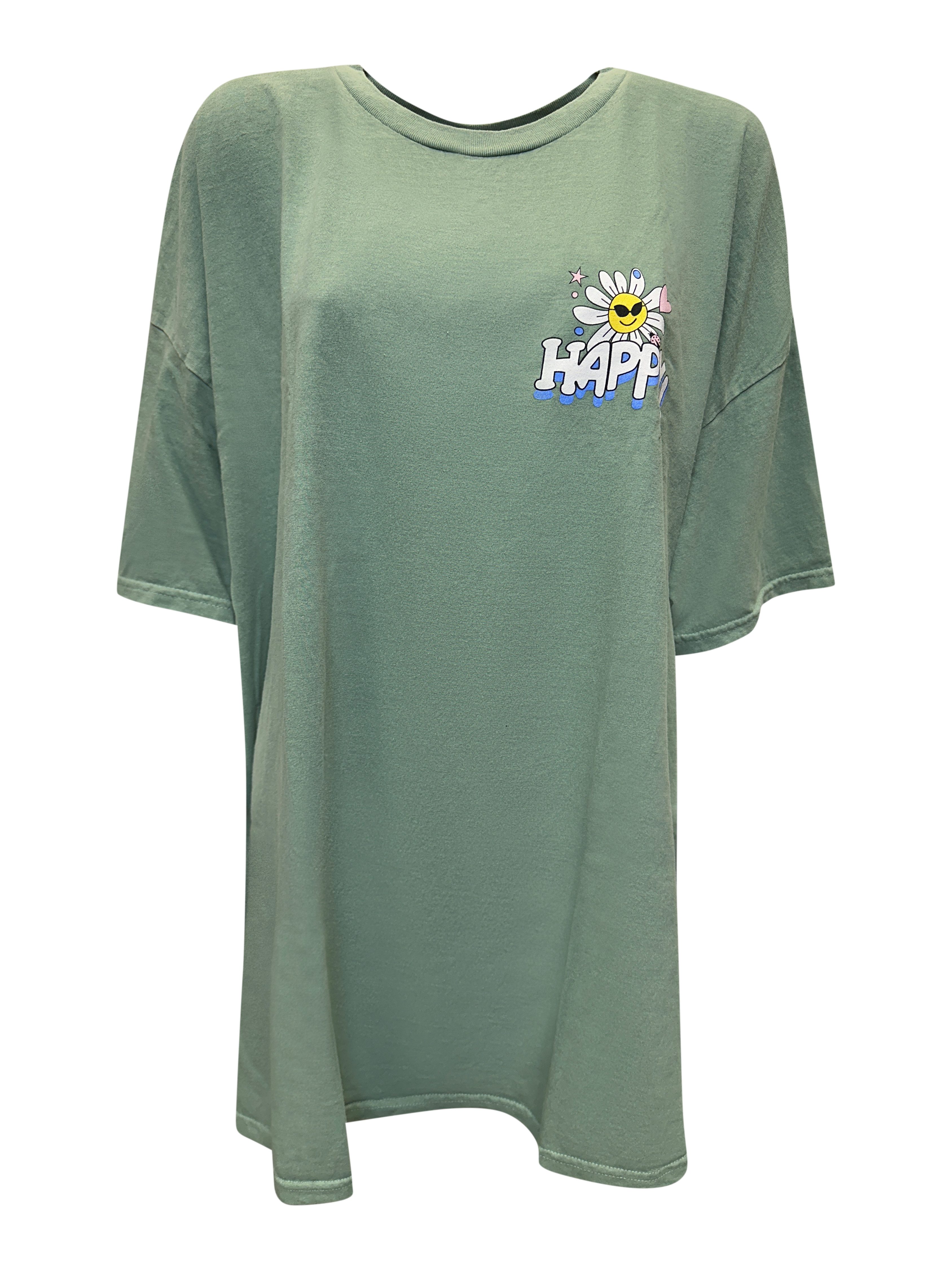 Worldclassca T-Shirt Worldclassca Oversized Print HAPPY günstig online kaufen