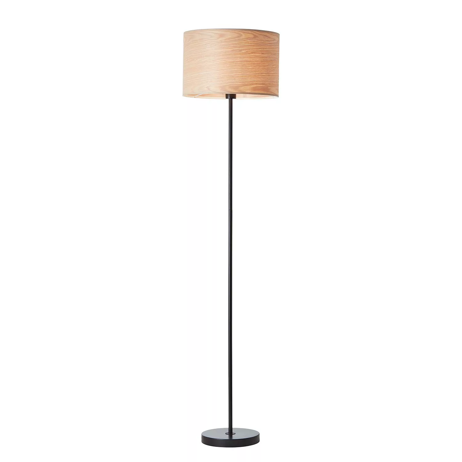 Brilliant Stehlampe »Romm«, 1 flammig-flammig, Holzschirm, 162 cm Höhe, Ø 3 günstig online kaufen