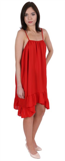 Sarcia.eu Sommerkleid Rotes Sommerkleid mit Rüschen JOHN ZACK L günstig online kaufen