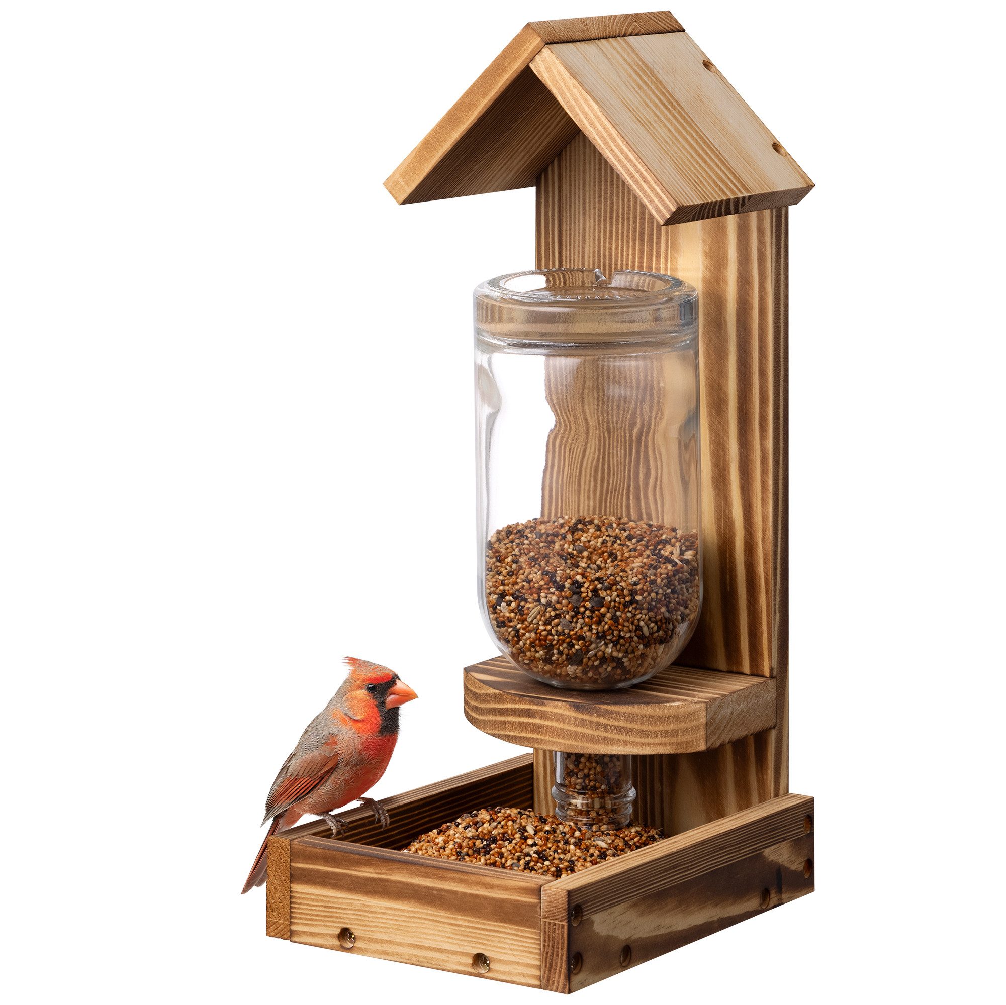 Navaris Futterautomat Vogelhaus - Futterspender mit günstig online kaufen